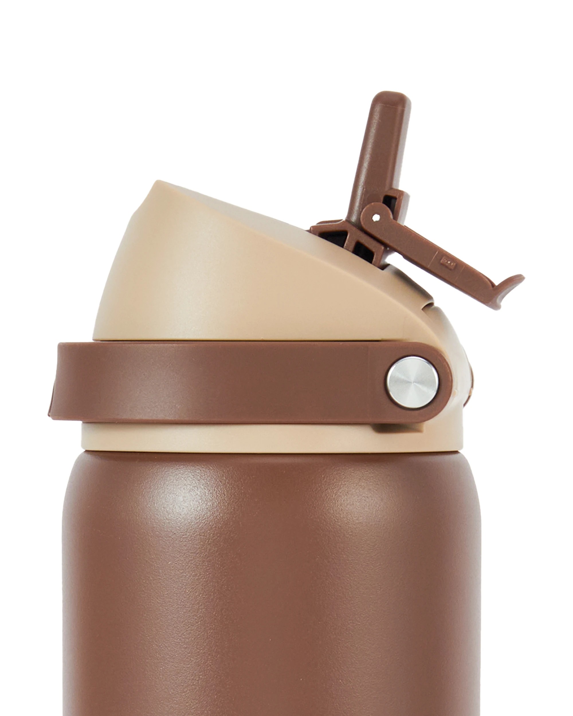 2 940ml Chocolate Stainless Steel Dual Lid Bottle, 2 of 7
