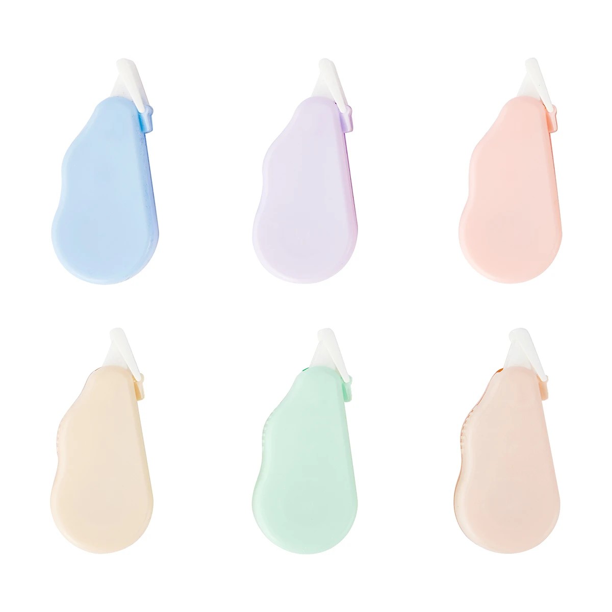 3 6 Pack Coloured Correction Tape, 3 of 6