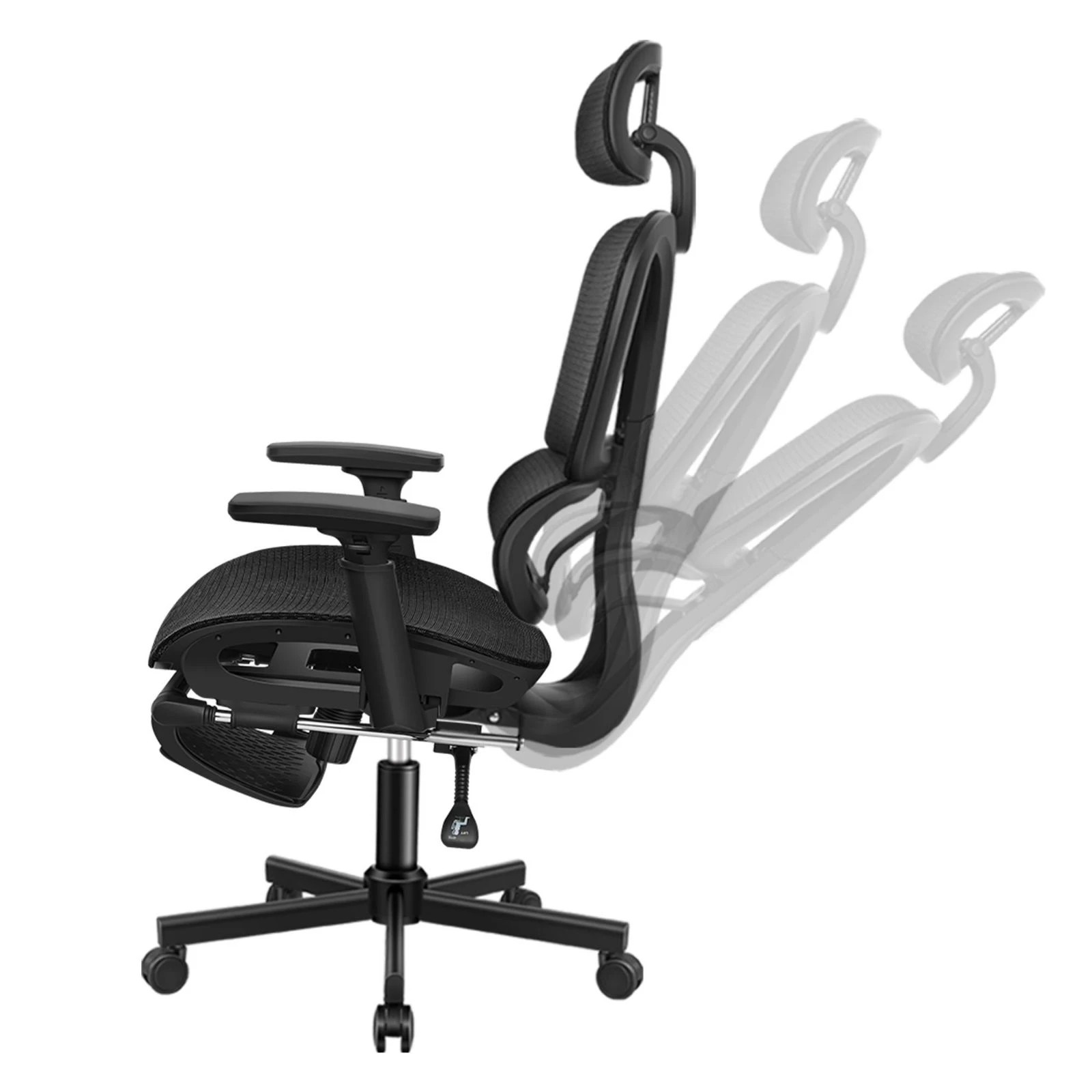 8 Alfordson Ergonomic Office Chair Mesh Executive Seat Work Computer Gaming - Black, 8 of 10