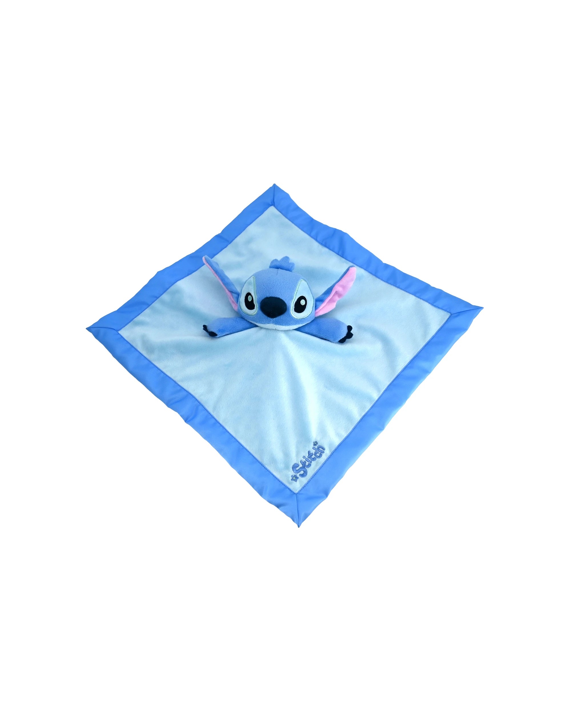 3 Disney Baby - Stitch Snuggle Blanket, Baby Comfort Blanket, Blue, 30cm H, Birth+ - Blue, 3 of 3