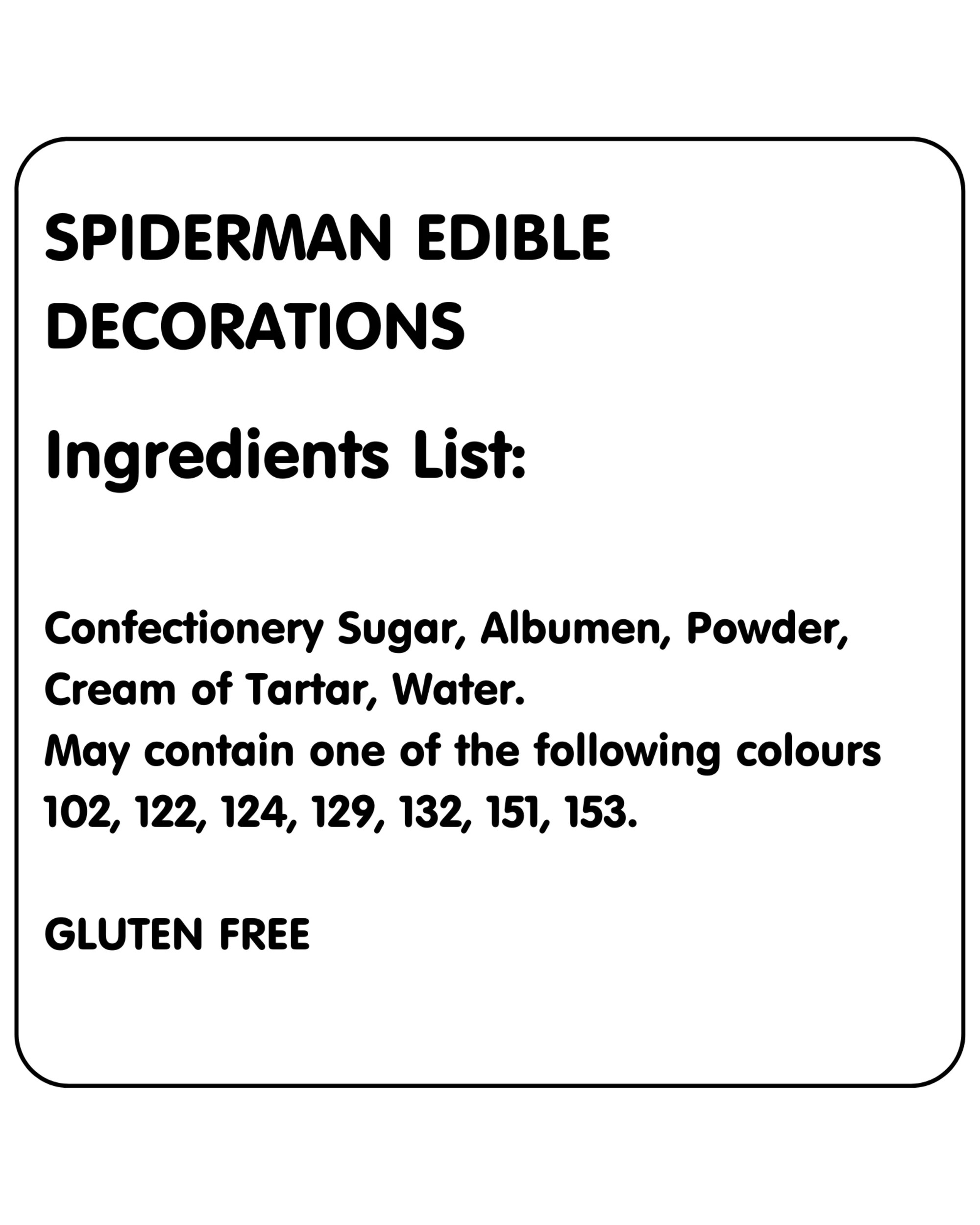 2 Marvel Spiderman Edible Sugar Cupcake Decorations Pack of 6, 2 of 3