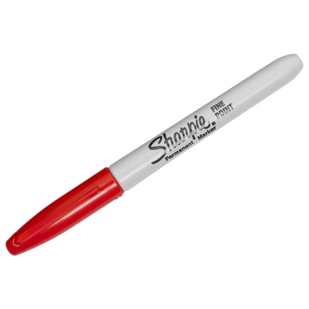 4 Sharpie Fine Permanent Marker Red, 4 of 6