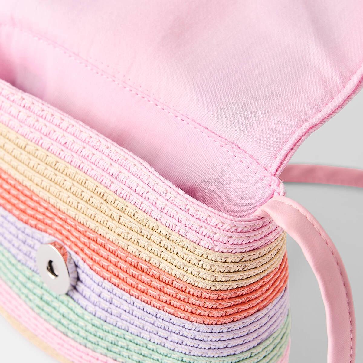 3 Mini Paper Crossbody Bag Rainbow, 3 of 4