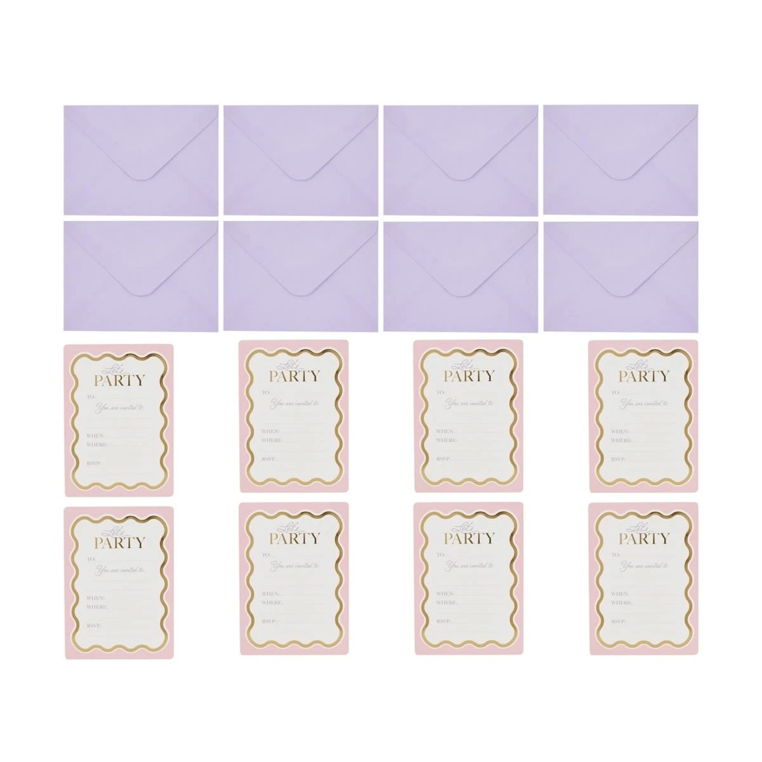 2 8 Piece Wavy Invitations, 2 of 3