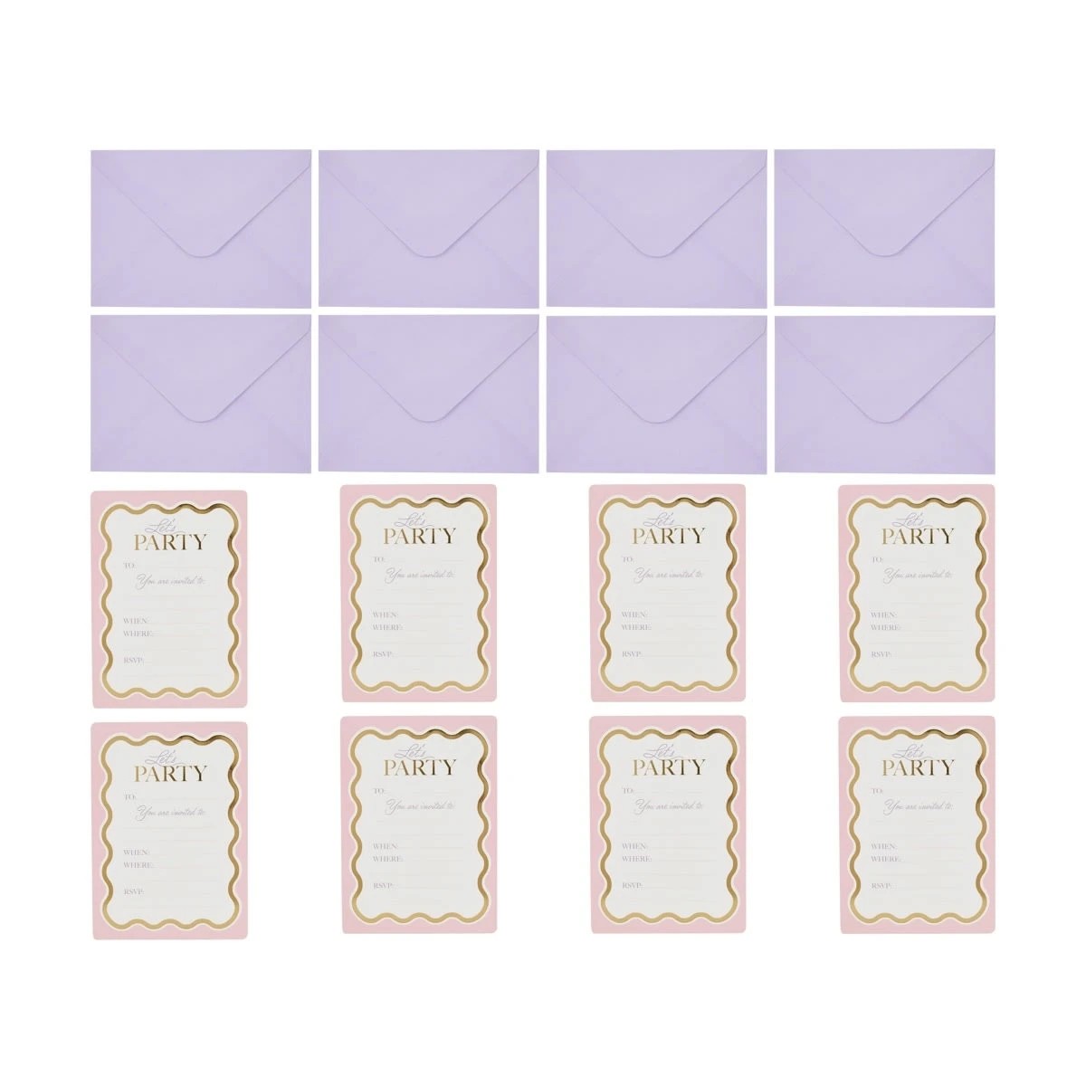 2 8 Piece Wavy Invitations, 2 of 3