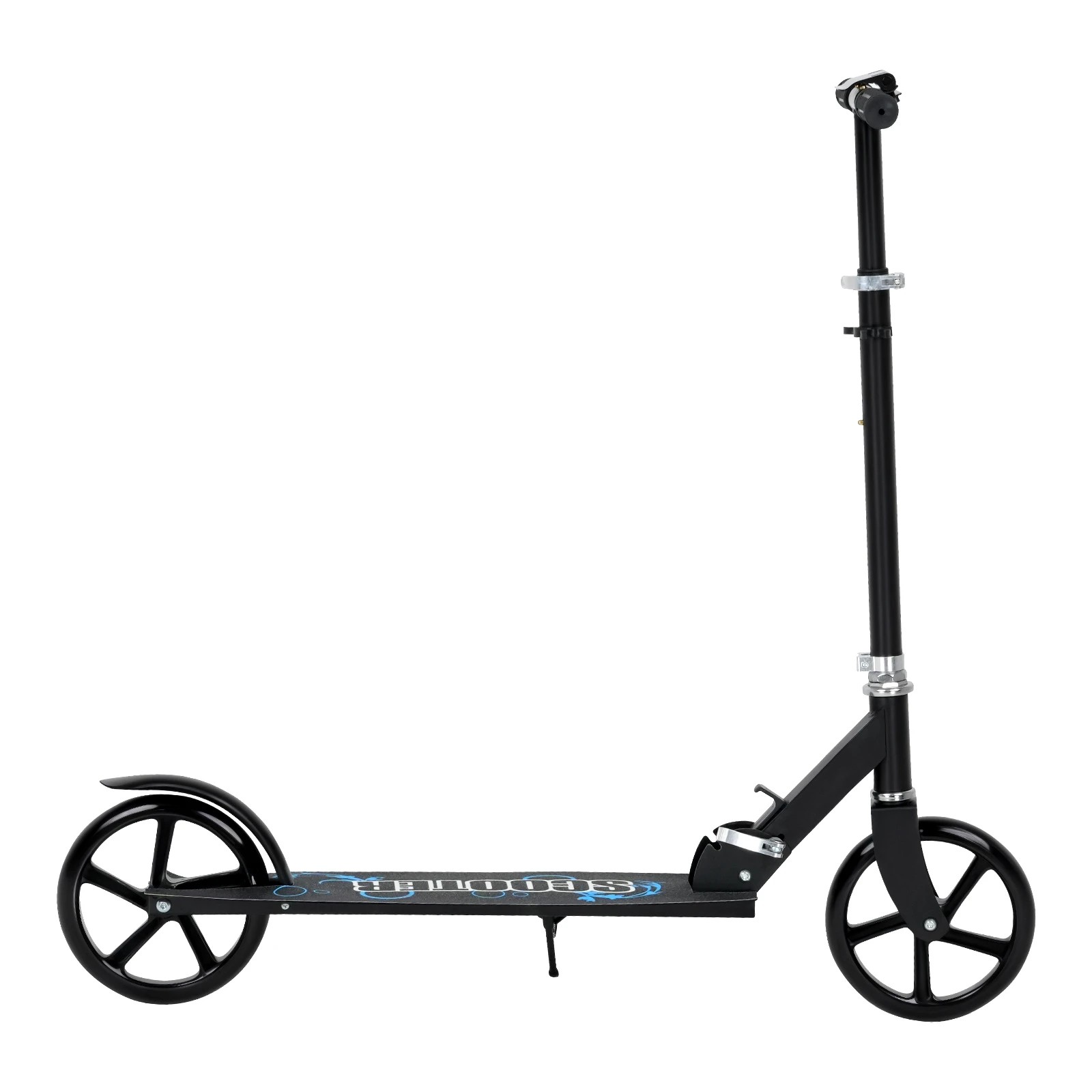 1 Advwin Folding Kids Kick Scooter w/ Big Wheel & Adjustable Height - Blue, 1 of 10