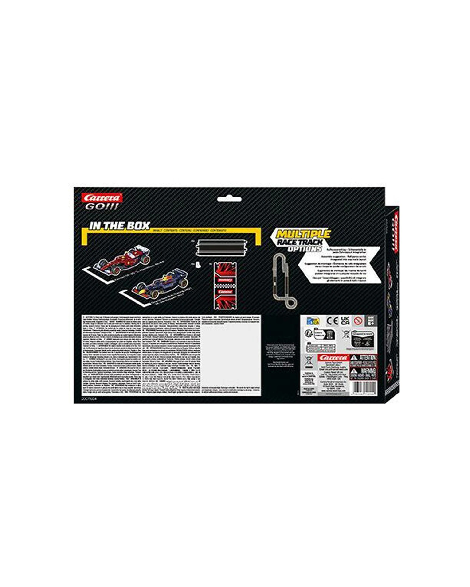 4 Carrera F1 Racer Extension Pack Racing Track Extension Slot Car Track.
 - black, 4 of 4