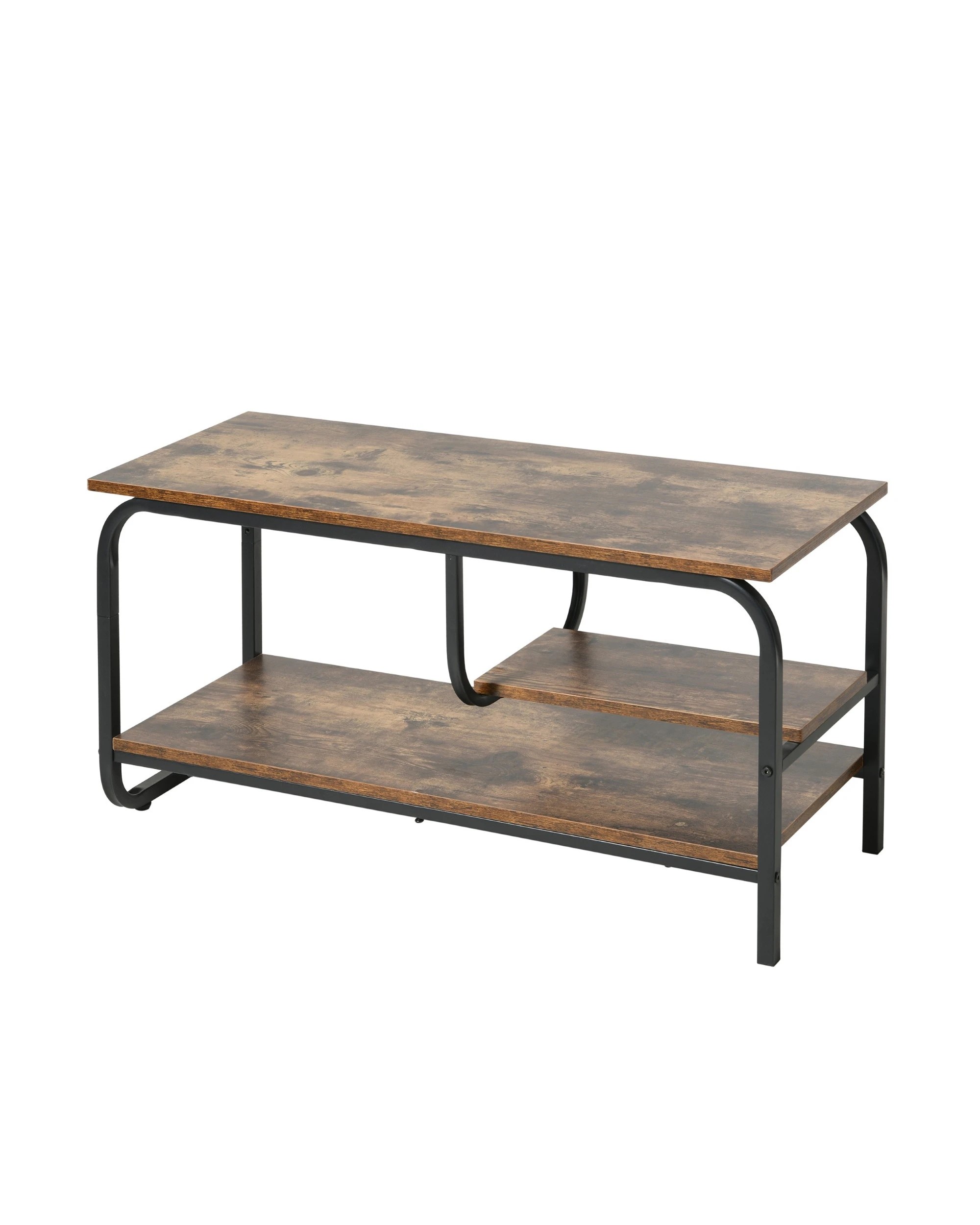 5 Sherwood Rustic Wooden TV Unit 90x35x43cm - Brown, 5 of 6