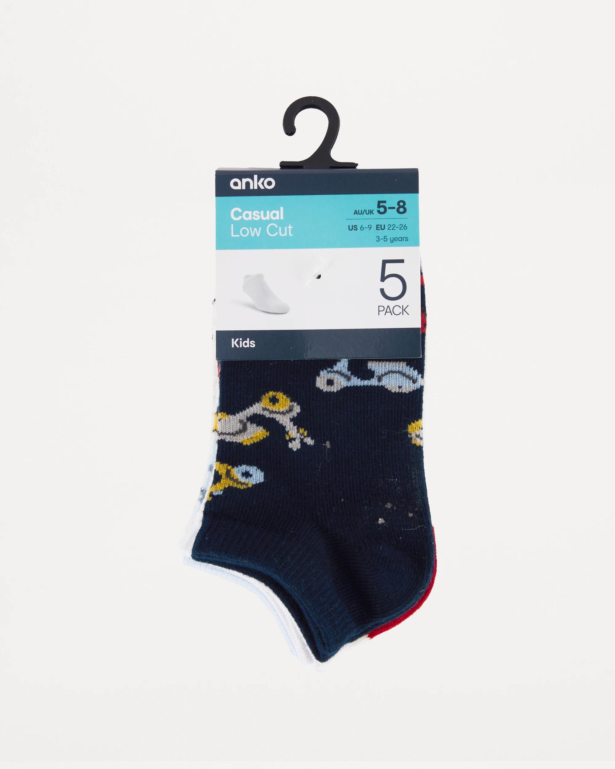 3 5 Pack Low Cut Socks Blu Motor, 3 of 3
