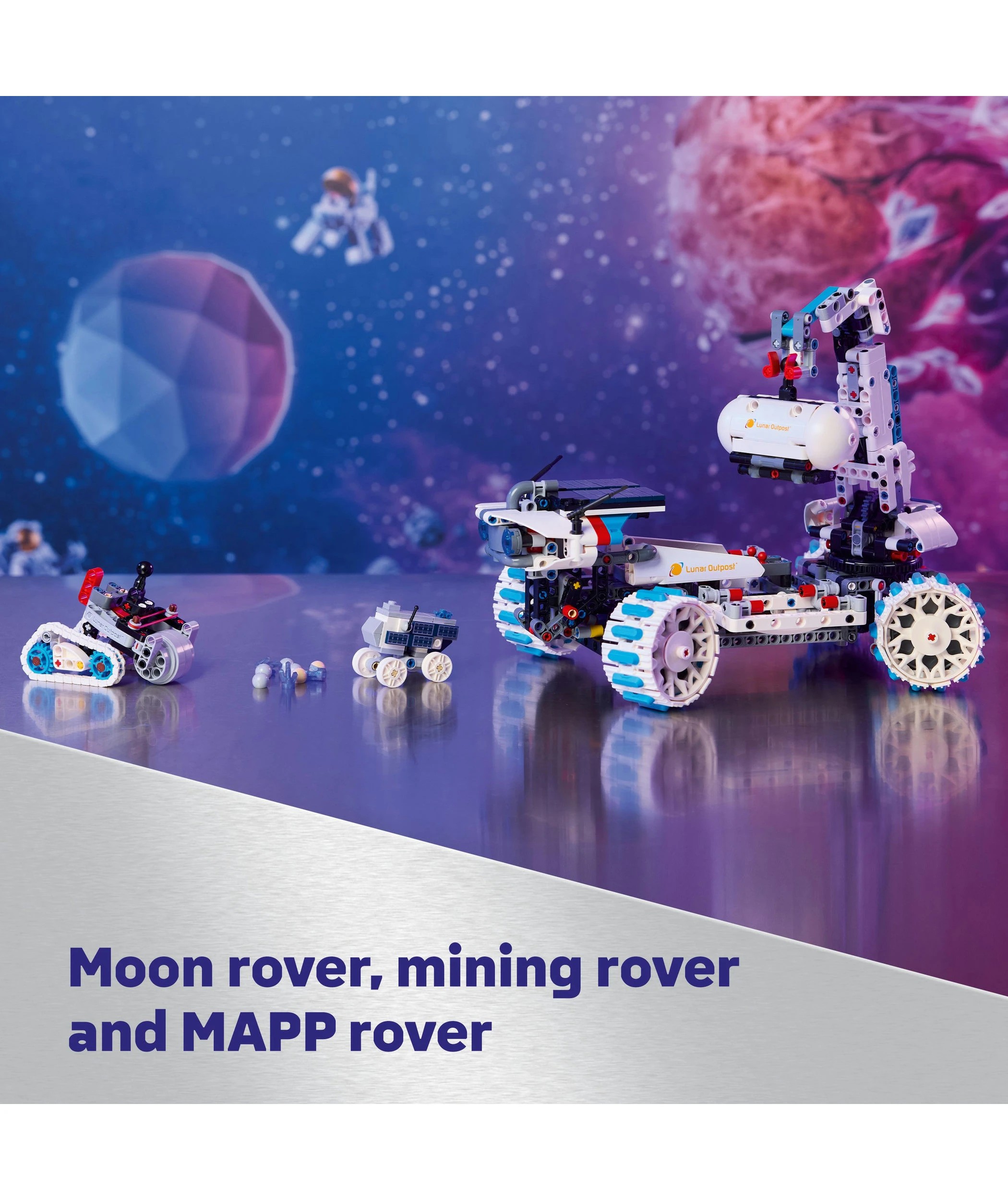 4 LEGO Technic Lunar Outpost Moon Rover Space Vehicle 42211, 4 of 10
