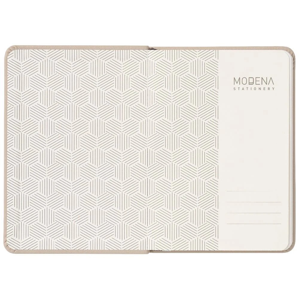 3 Modena A6 PU Plain Notebook Beige, 3 of 5