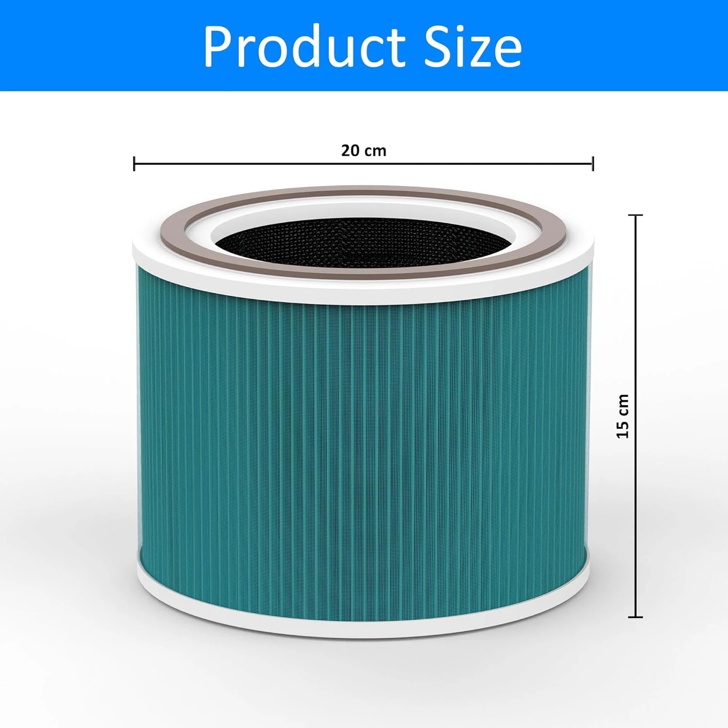 4 Arovec Air Purifier Bacterial Replacement Filter for Apex300 Genuine 2 Pack, 4 of 4