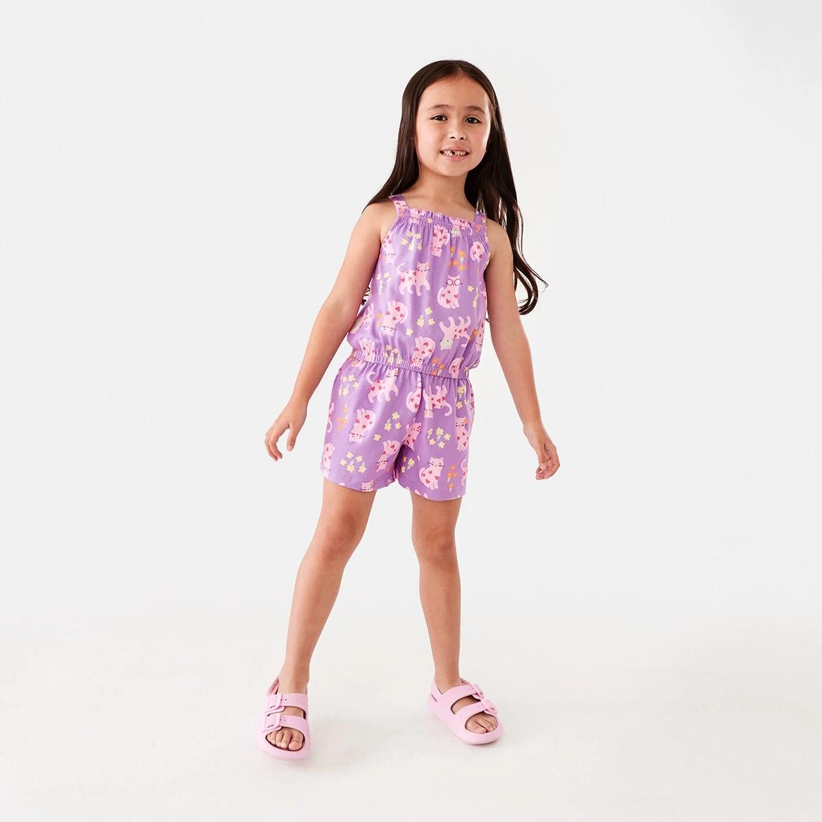 4 Jersey Playsuit Prpl Cat, 4 of 8