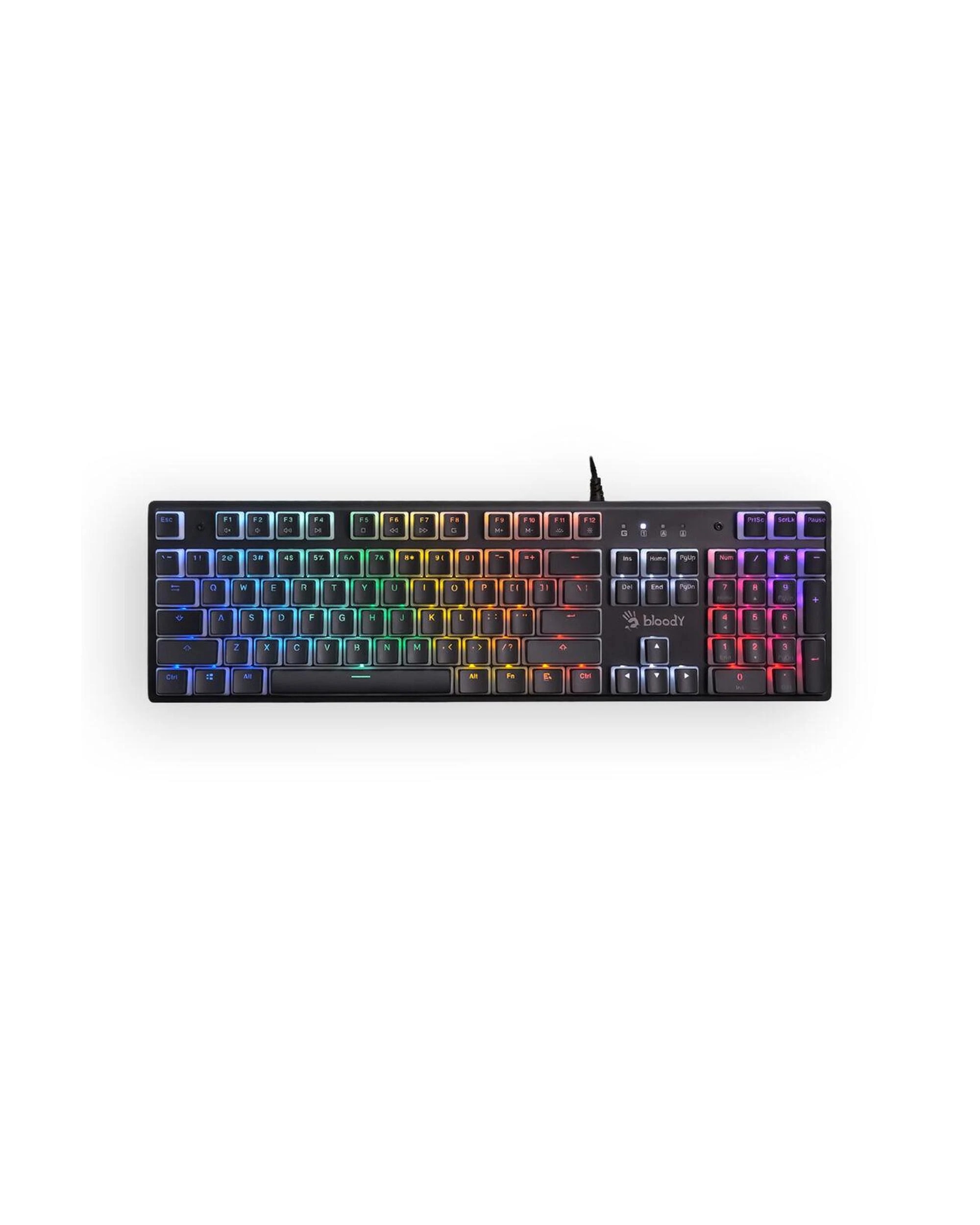 1 Bloody S520N BLMS Pudding Black FullSize HighSpeed RGB Gaming Keyboard, 1 of 2