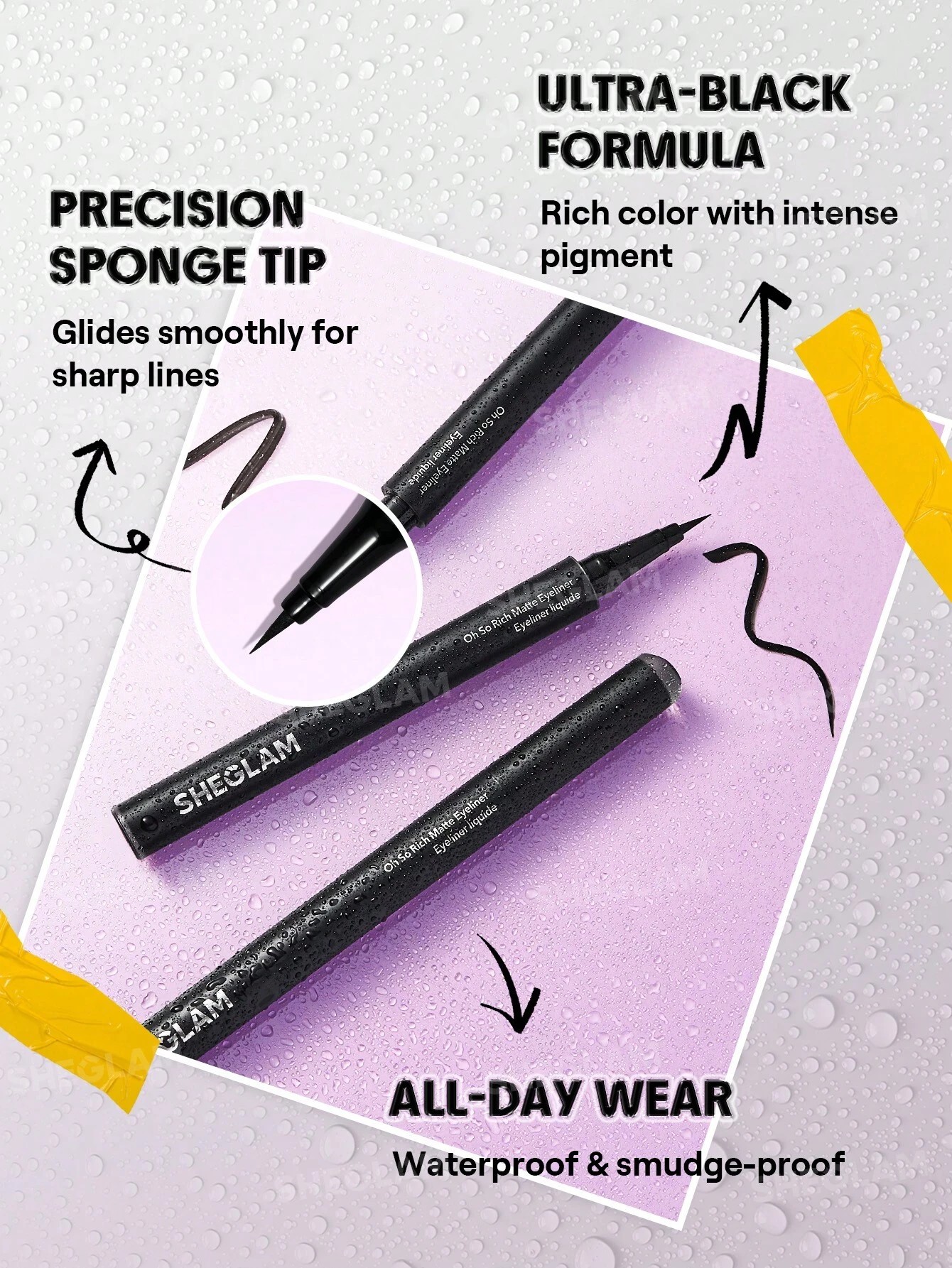5 SHEGLAM Oh So Rich Matte Eyeliner - Black, 5 of 5