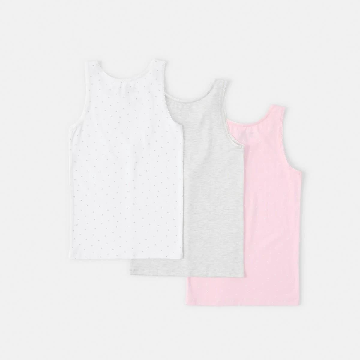 2 3 Pack Super Soft Singlets Pnk Heart, 2 of 6