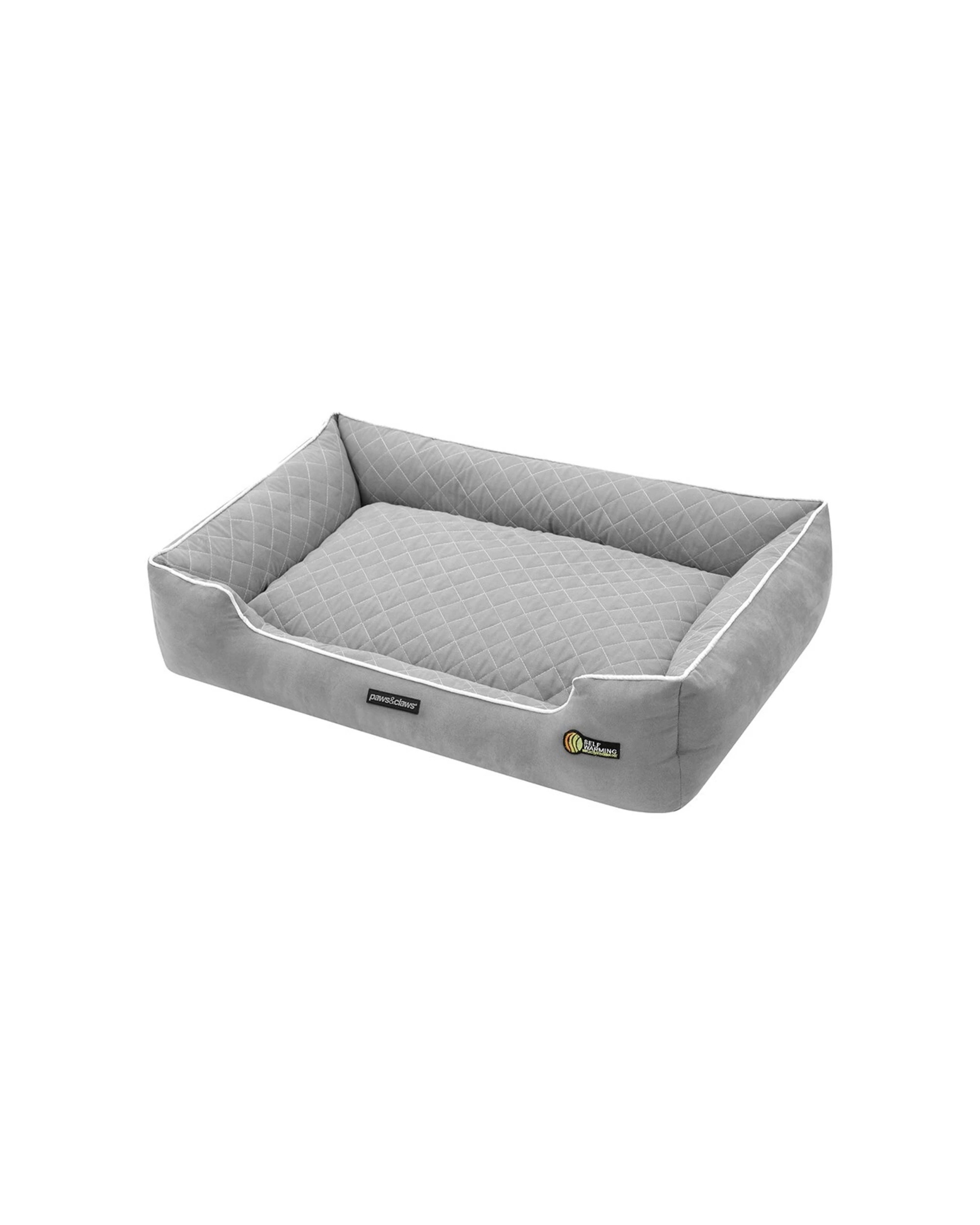 6 Paws And Claws 90x60cm Self Warming Walled Bed Large Thermal Insulation
 - grey, 6 of 8