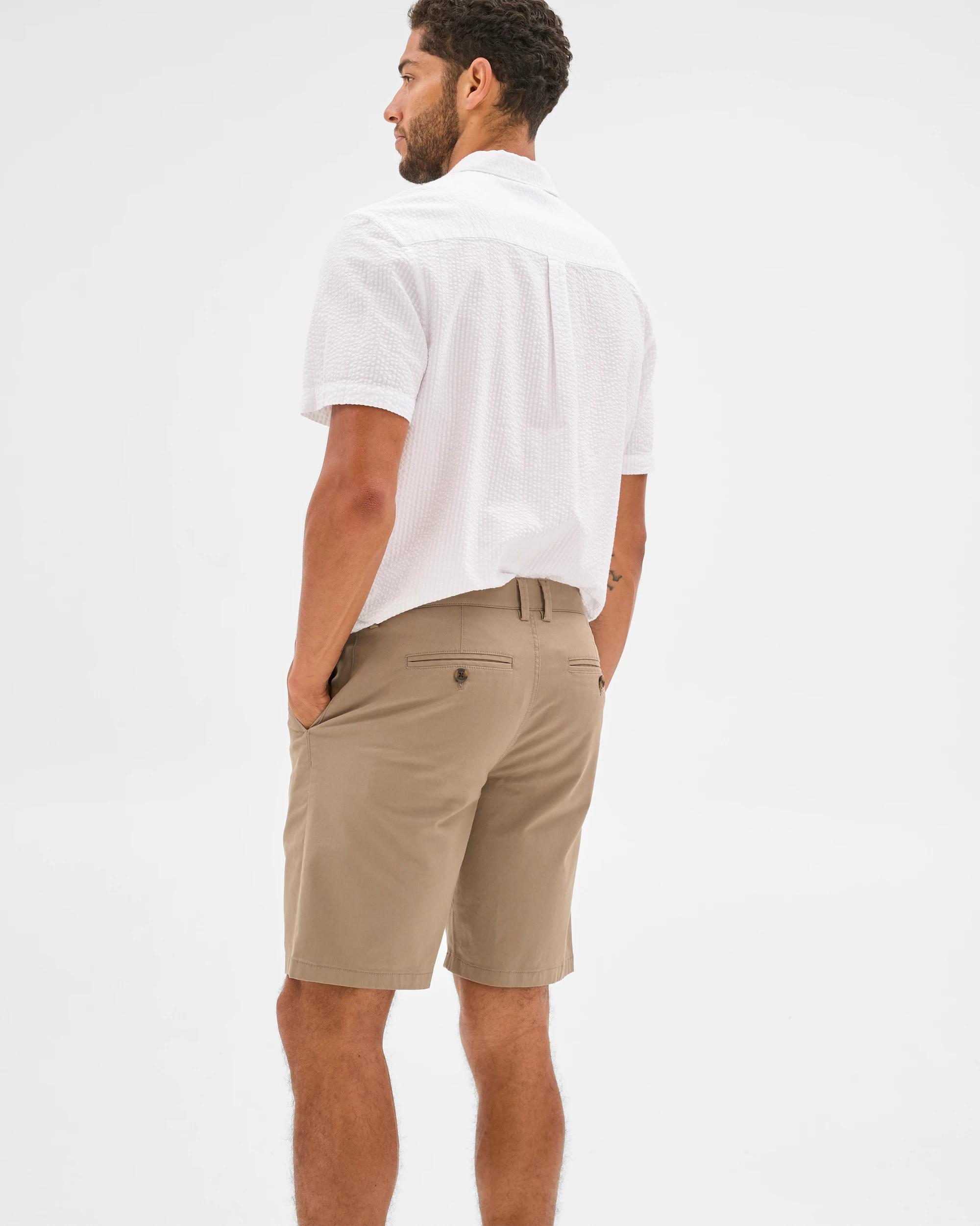 5 Target Australian Cotton Regular Stretch Chino Shorts WALNUT, 5 of 6