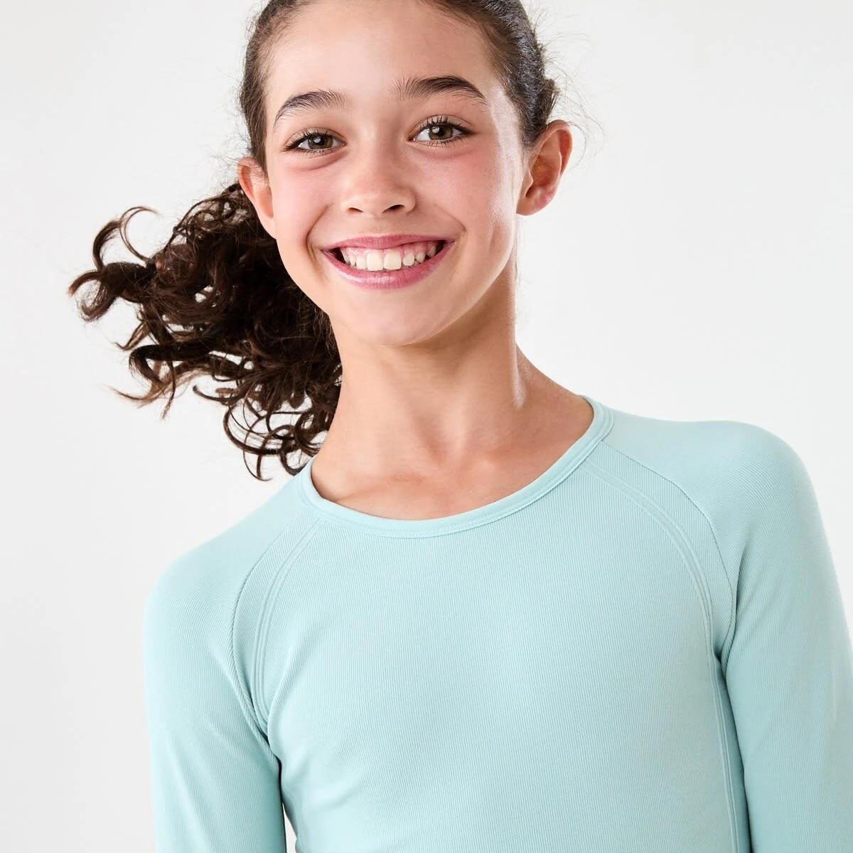 3 Active Long Sleeve Seamfree Top Aqua Grn, 3 of 9