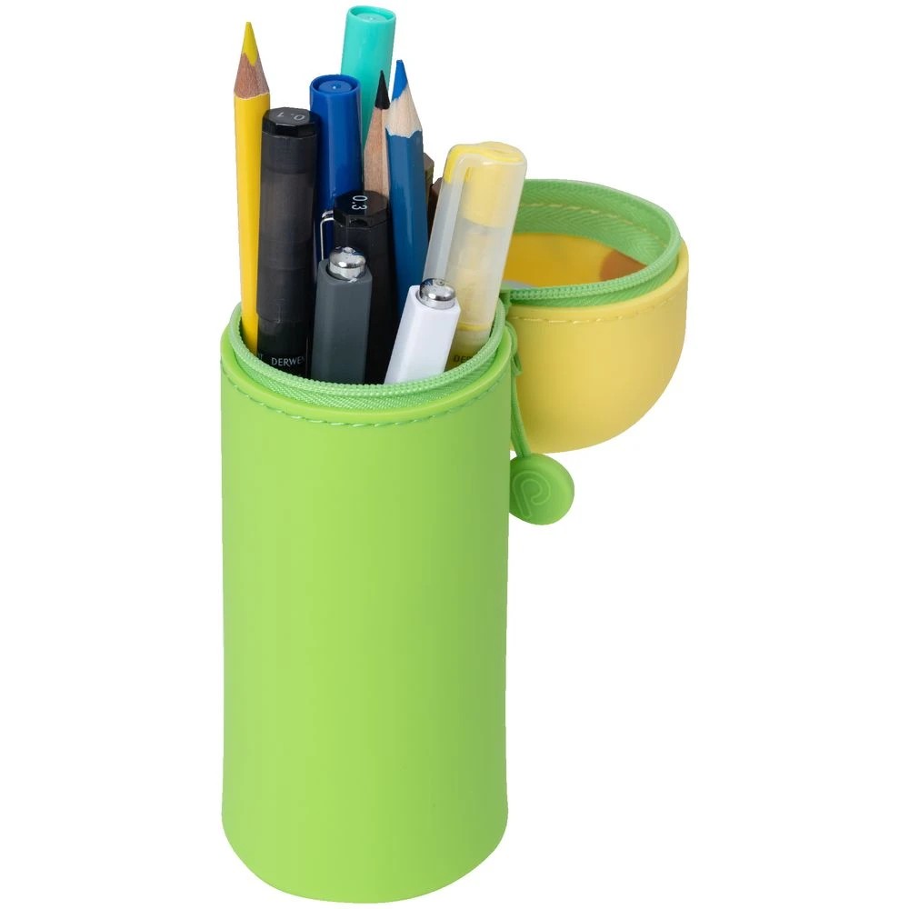 2 PuniLabo Single Zip Stand Up Silicone Pencil Case Parakeet, 2 of 4