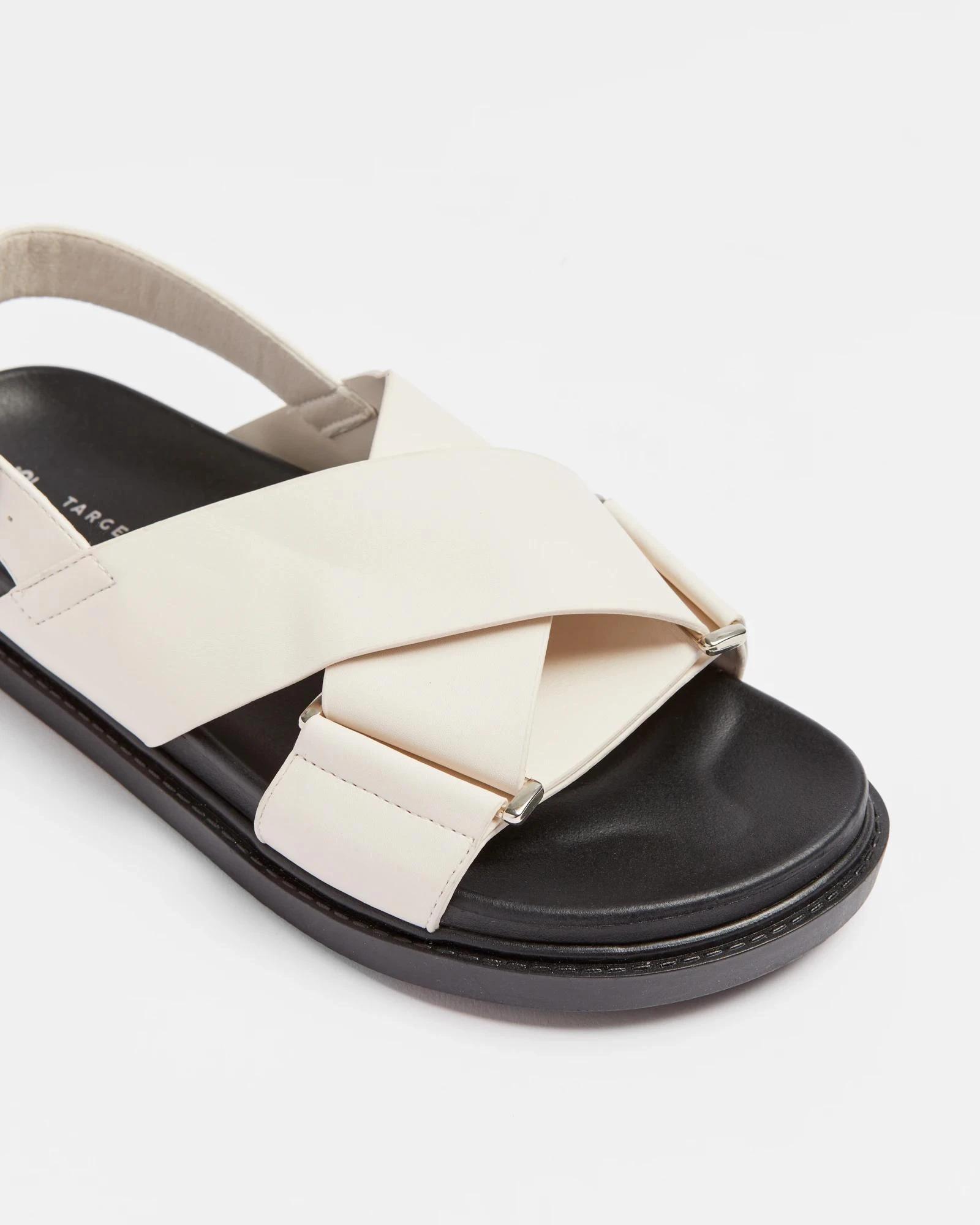 2 Target Womens Crossover Moulded Sandal - Maria OFF WHITE, 2 of 3