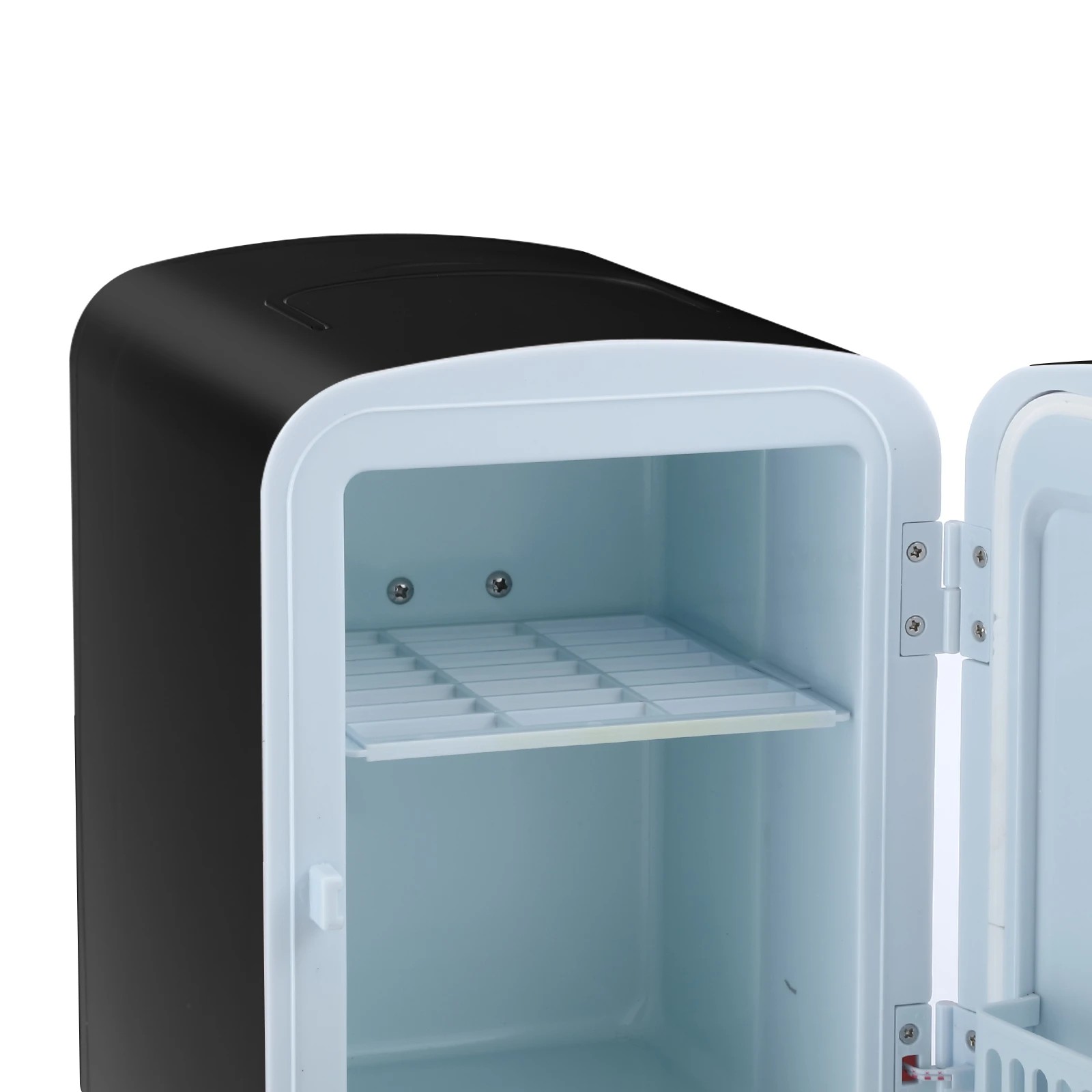 6 Maxkon Black Mini Fridge 4L 6 Can Portable Cooler Warmer Personal Countertop Refrigerator for Home Office Bar Car Drinks, 6 of 7