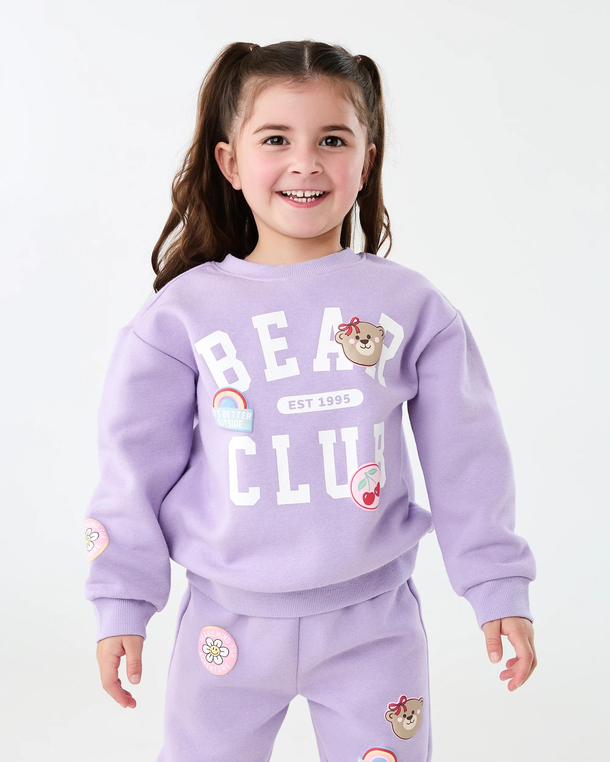 1 Print Crew Sweater Purp Icons, 1 of 8