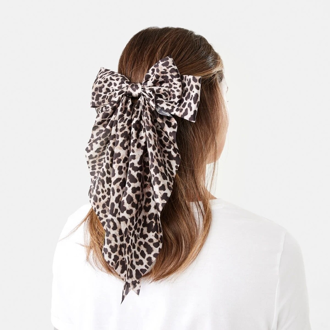 3 Leopard Barrette Large Bow Hair Clip, 3 of 4