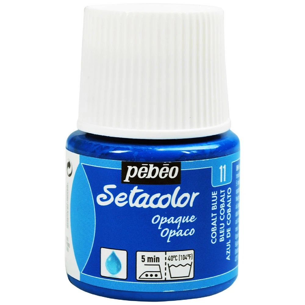 1 Pebeo Setacolor Fabric Paint 45mL Blue, 1 of 2