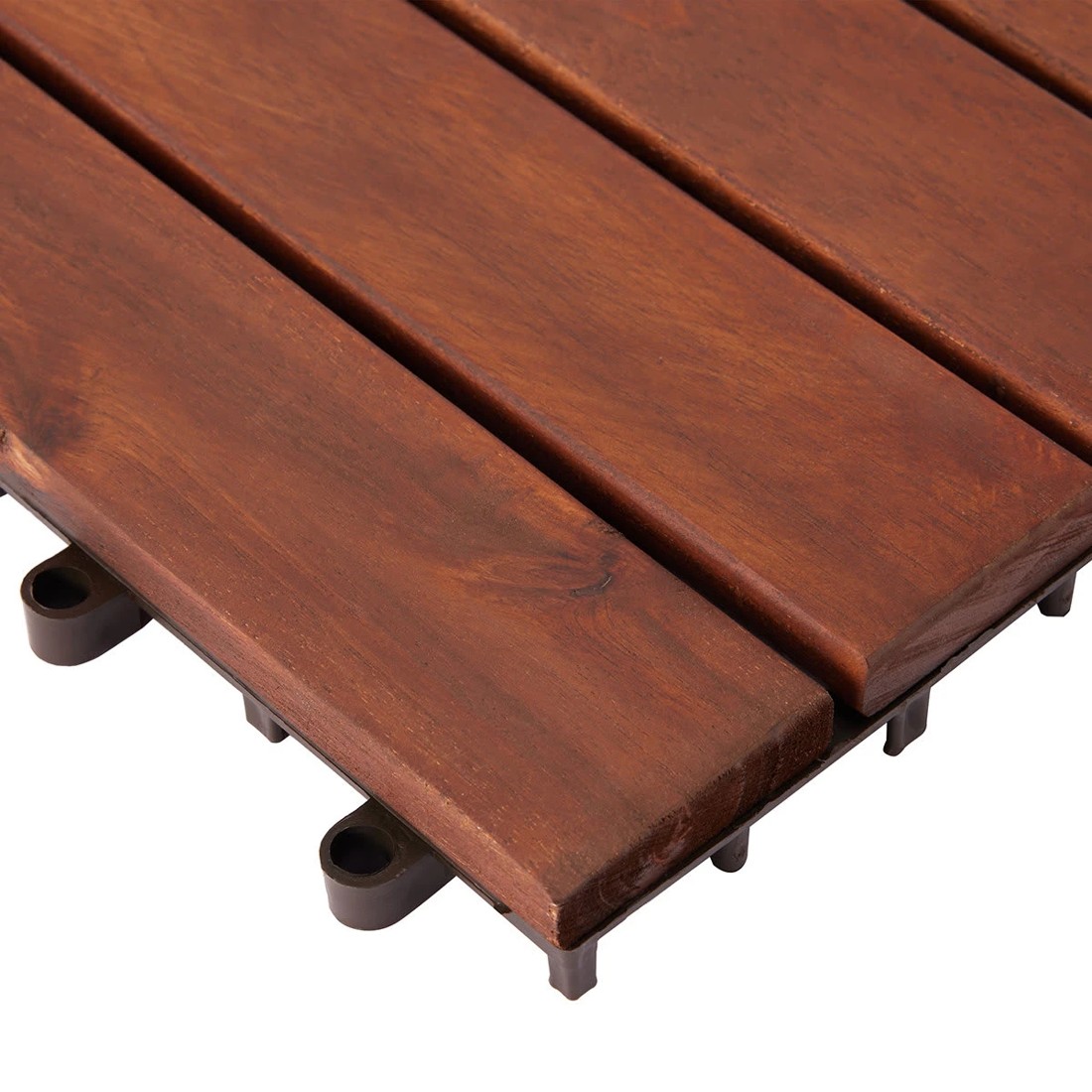 4 4 Pack Wooden Decking Tiles, 4 of 6