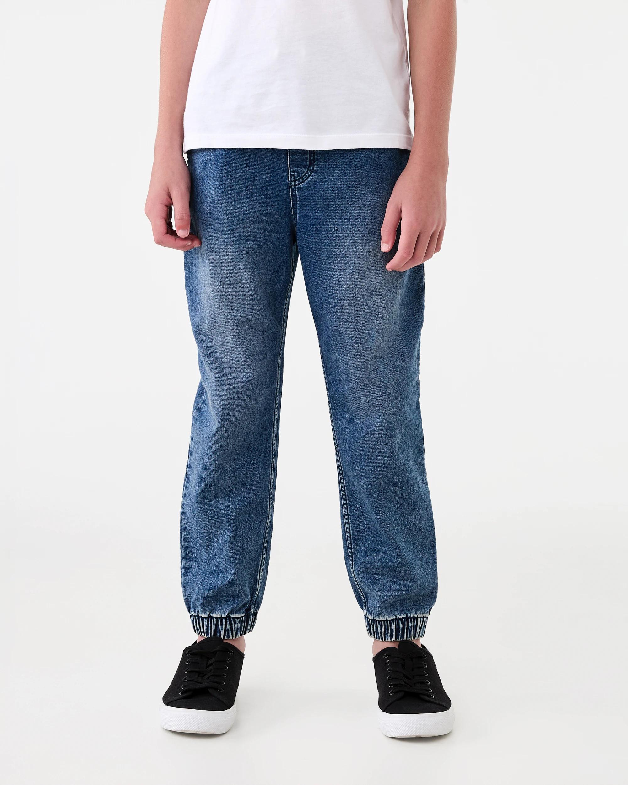 1 Denim Joggers Mid Wash, 1 of 7