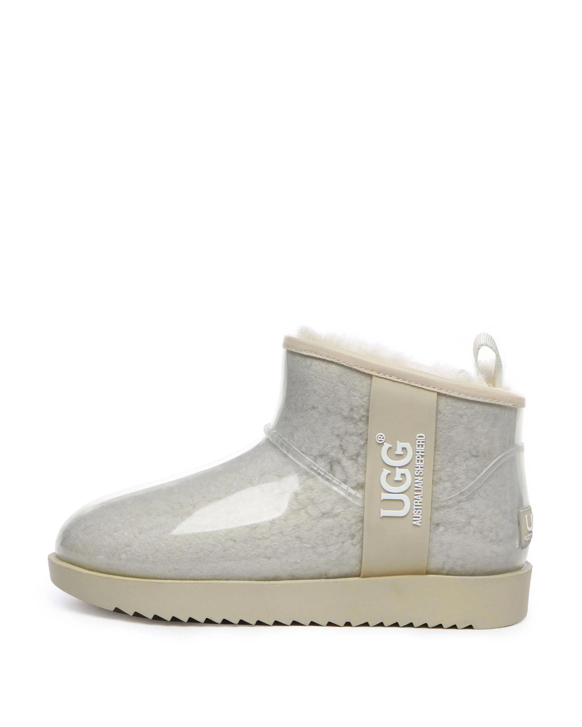 4 Australian Shepherd UGG Womens Coated Mini Waterproof Boots IVORY, 4 of 5
