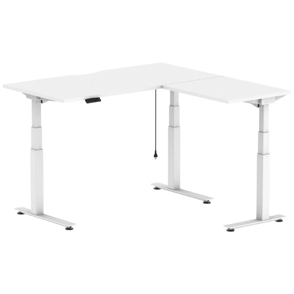 1 Stilford S2 Electric Corner Workstation 1500mm White Desks, Tables and Workstations, 1 of 6