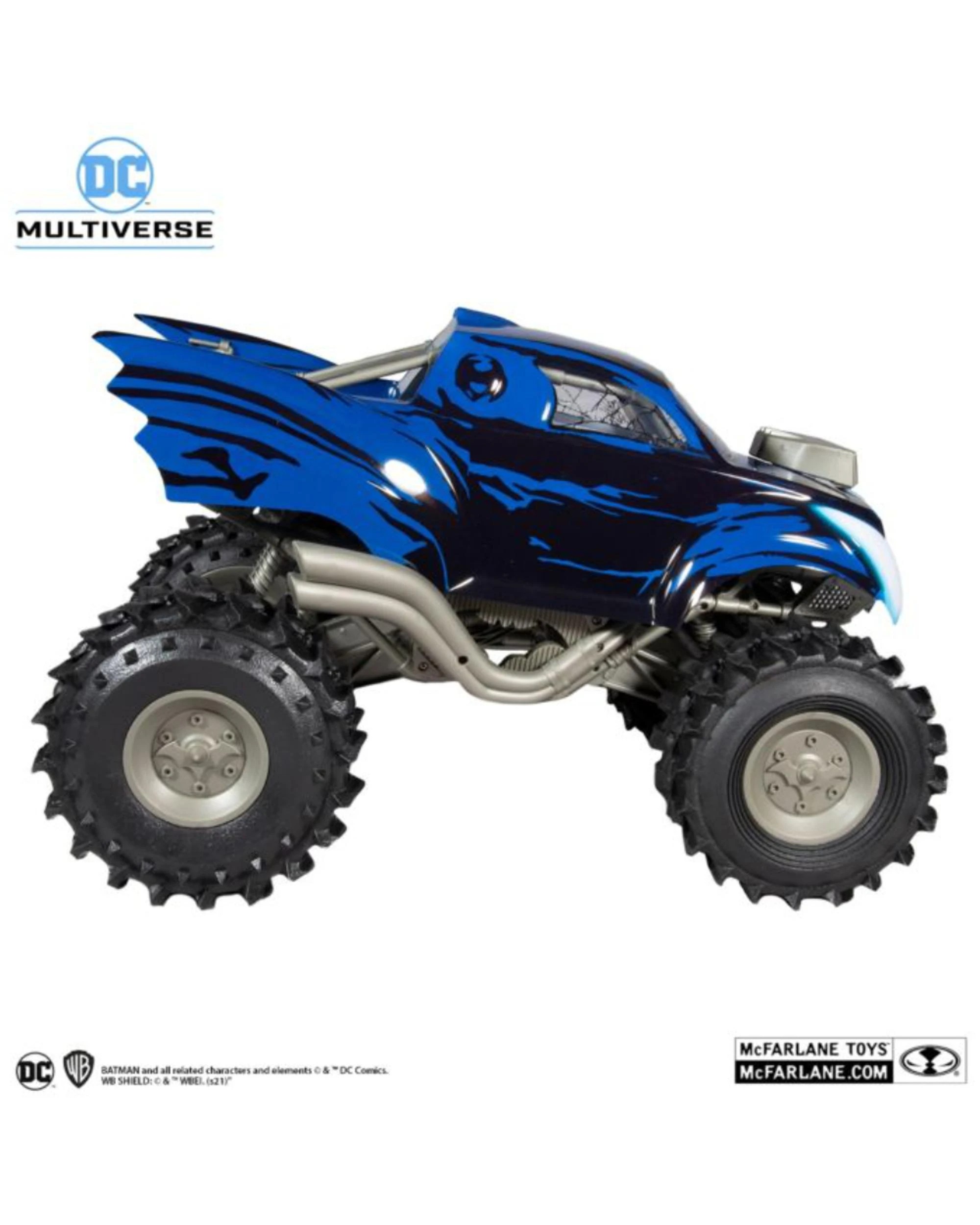 3 DC Multiverse Dark Nights: Death Metal Batmobeast 7 inch Scale Action Figure Vehicle, 3 of 7