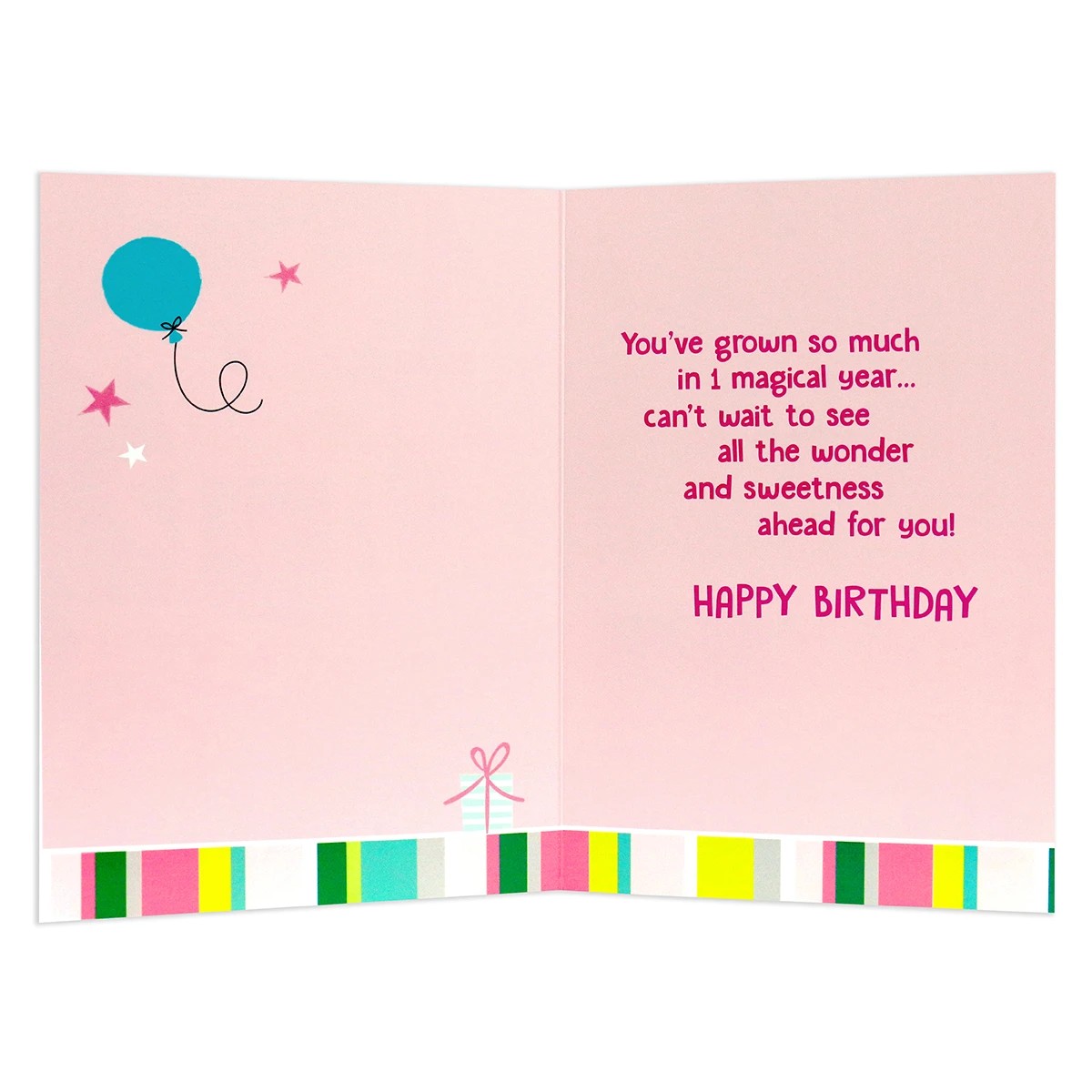 2 Connections from Hallmark 1st Birthday Card - Unicorn, 2 of 3