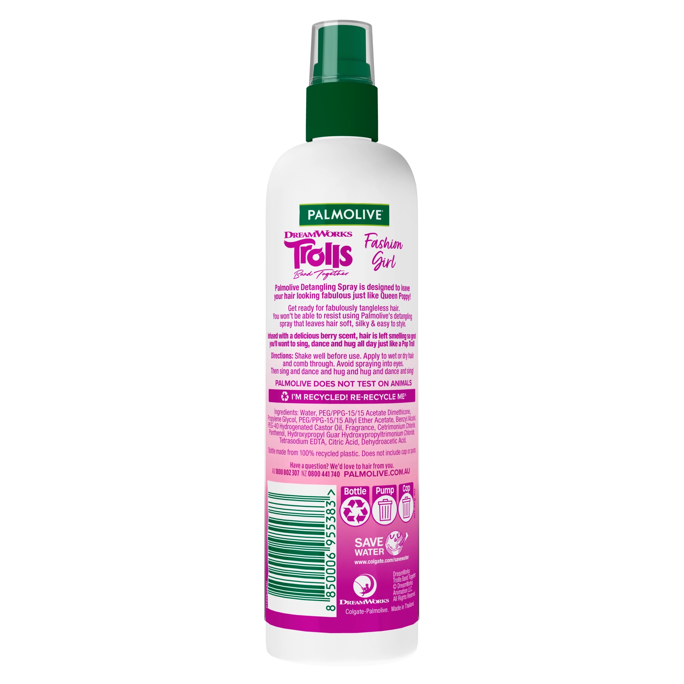 2 Palmolive Fashion Girl Detangling Spray - 250ml, Rose Kisses, 2 of 10