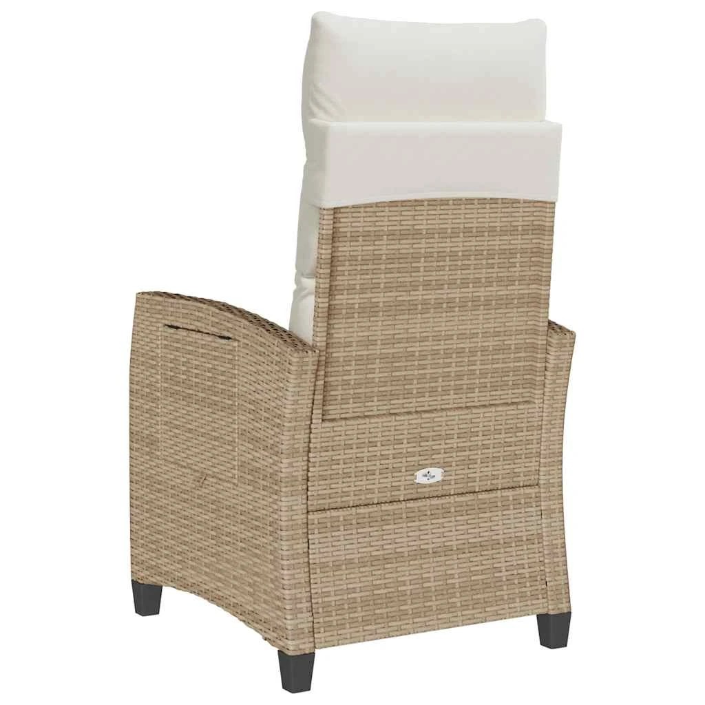 7 vidaXL reclining garden chair Foldable - Beige, 7 of 9