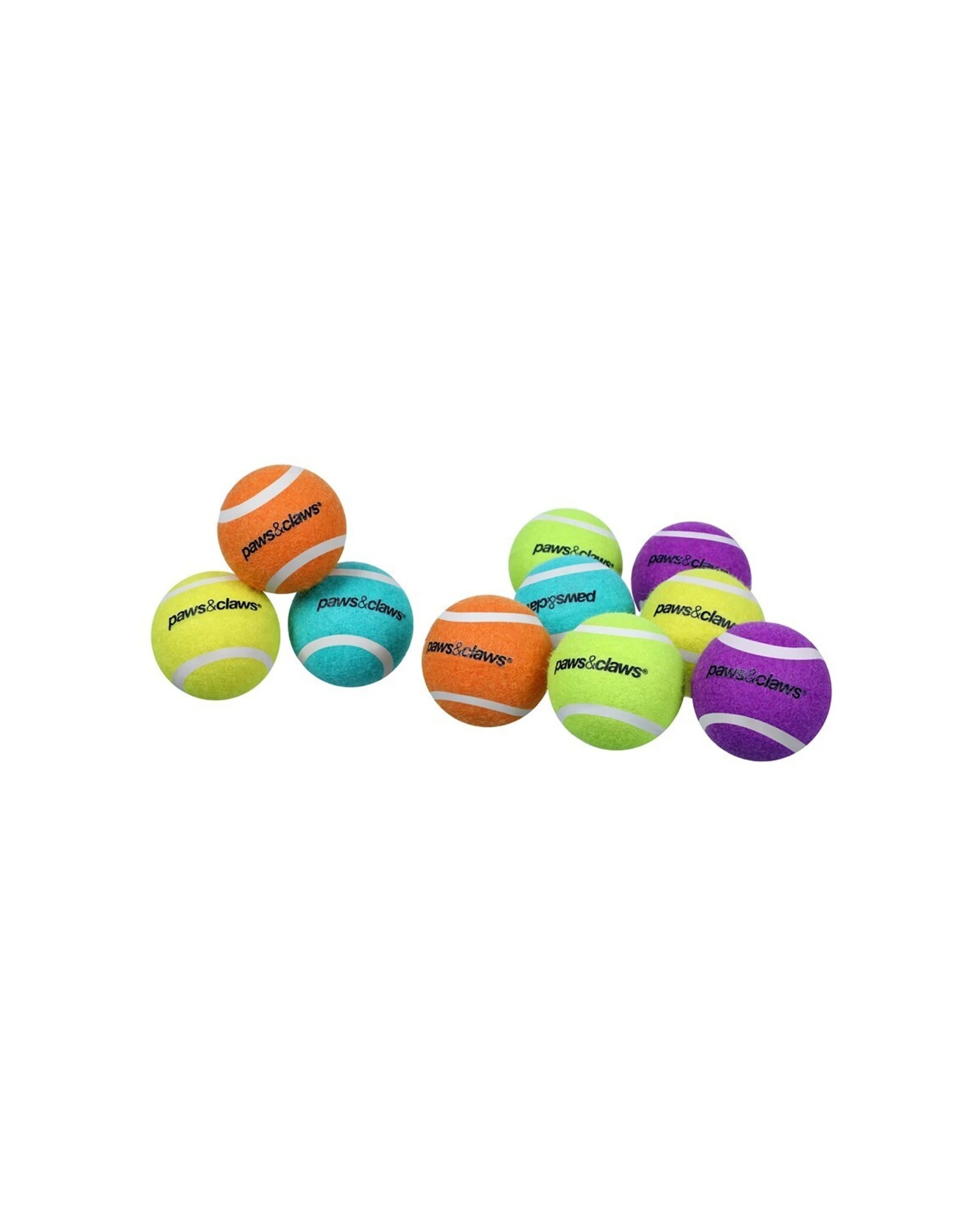 4 Paws And Claws 24pc Tennis Balls 6cm Solid Durable Dog Toy Pack - Multi, 4 of 4