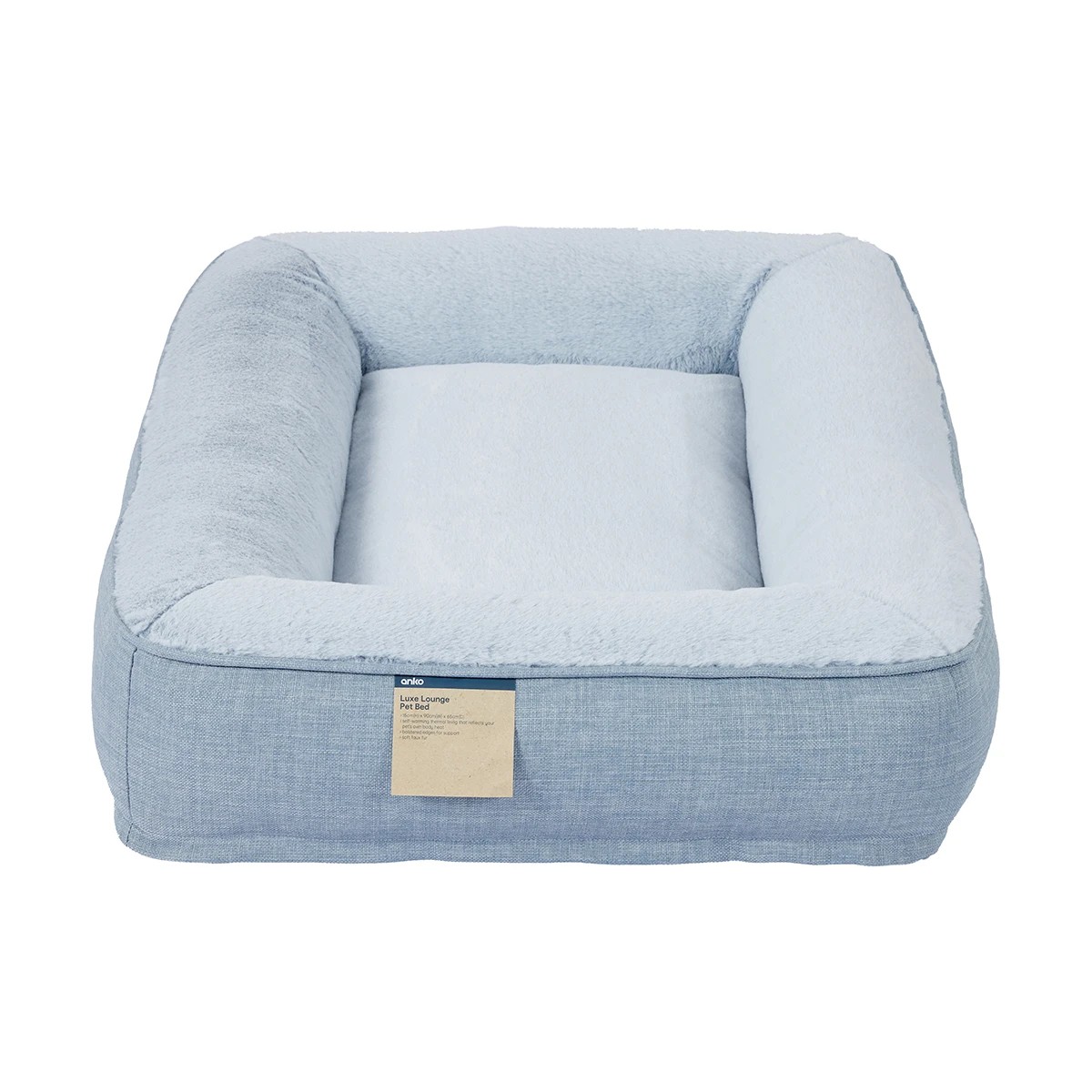 8 Self-Warming Luxe Lounge Pet Bed - Light Grey, 8 of 8