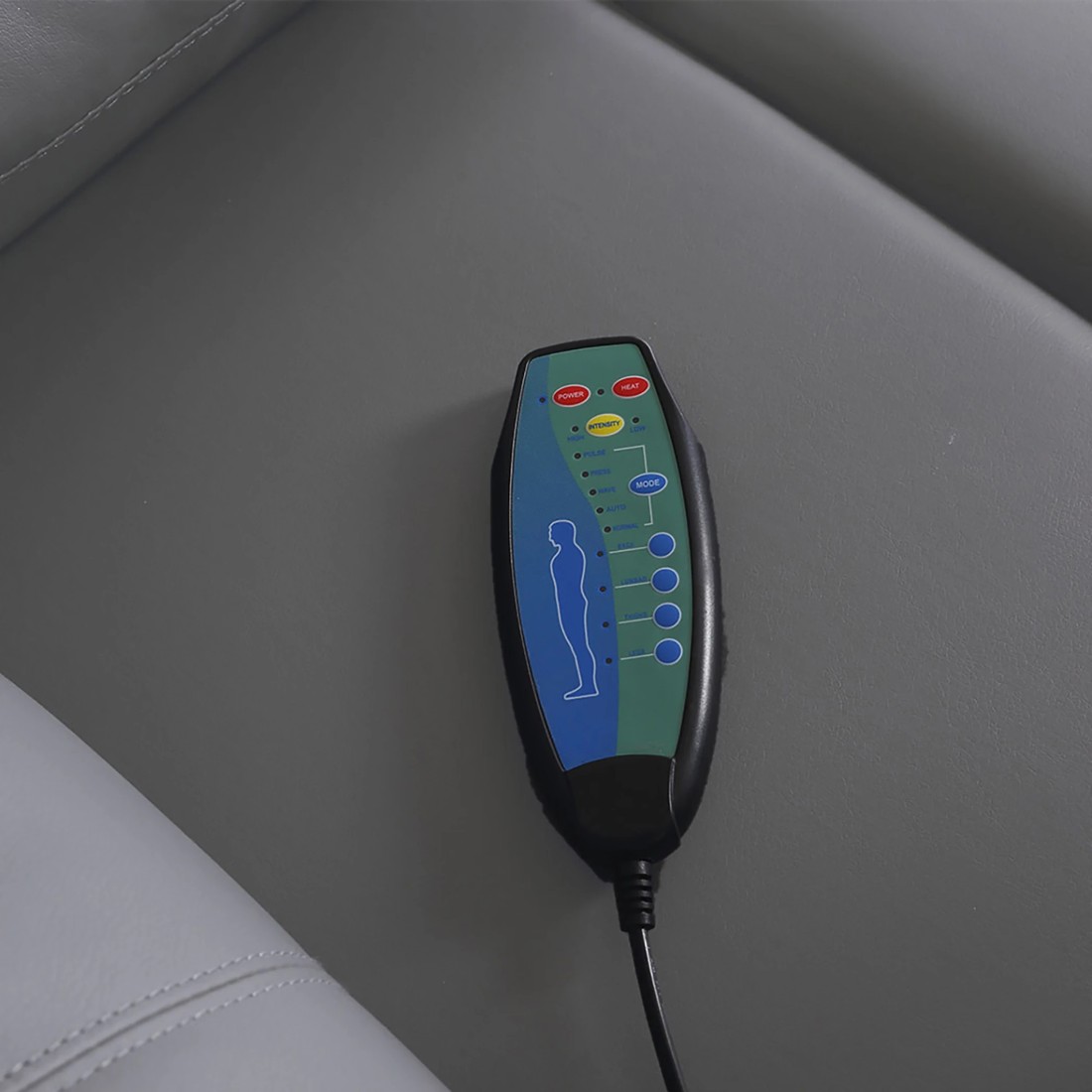 5 Levede Heated Massage Chair - Grey, 5 of 6