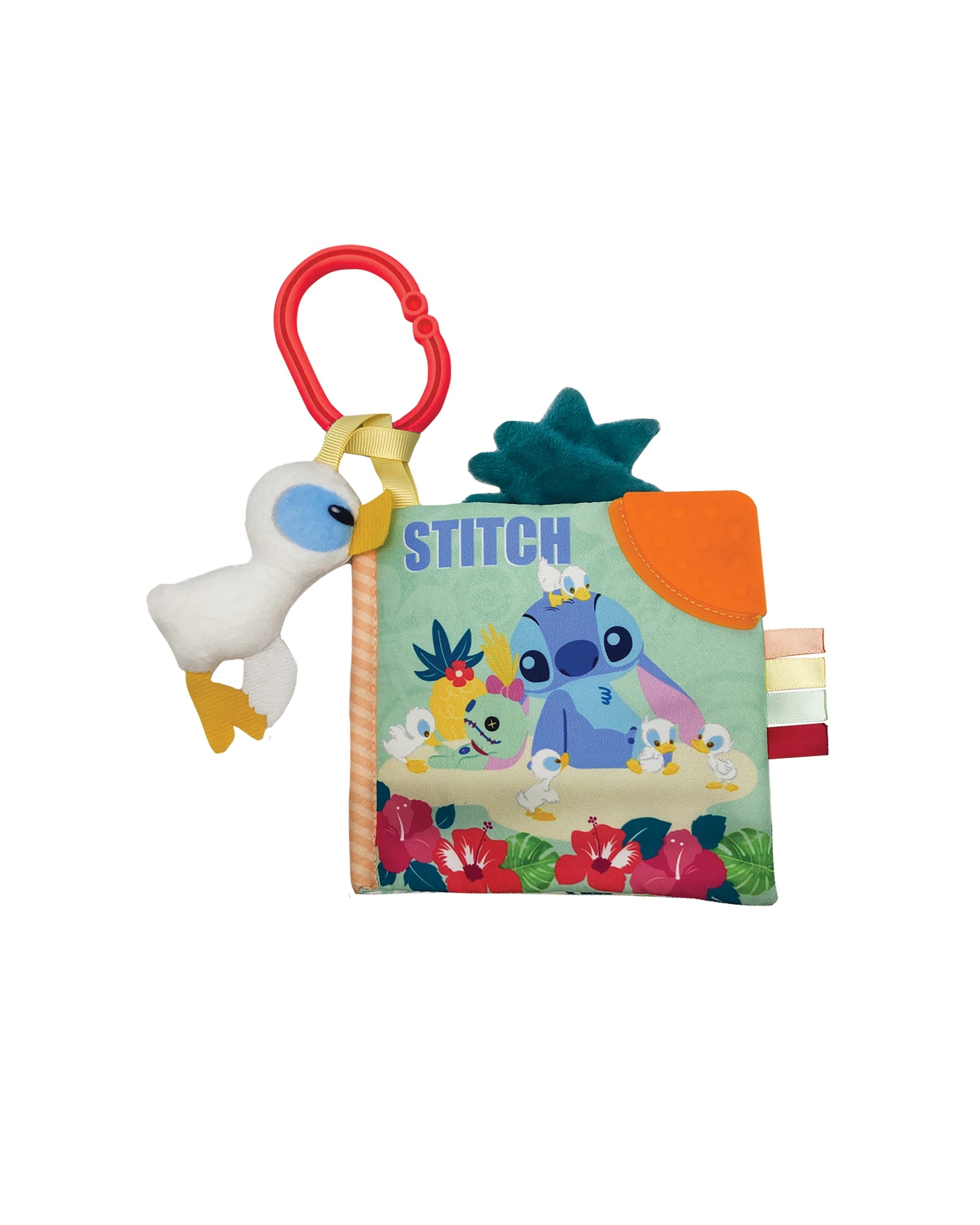 2 Disney Baby - Stitch On-The-Go Soft Book - Nursery Soft Book, Birth+ - Multi, 2 of 4