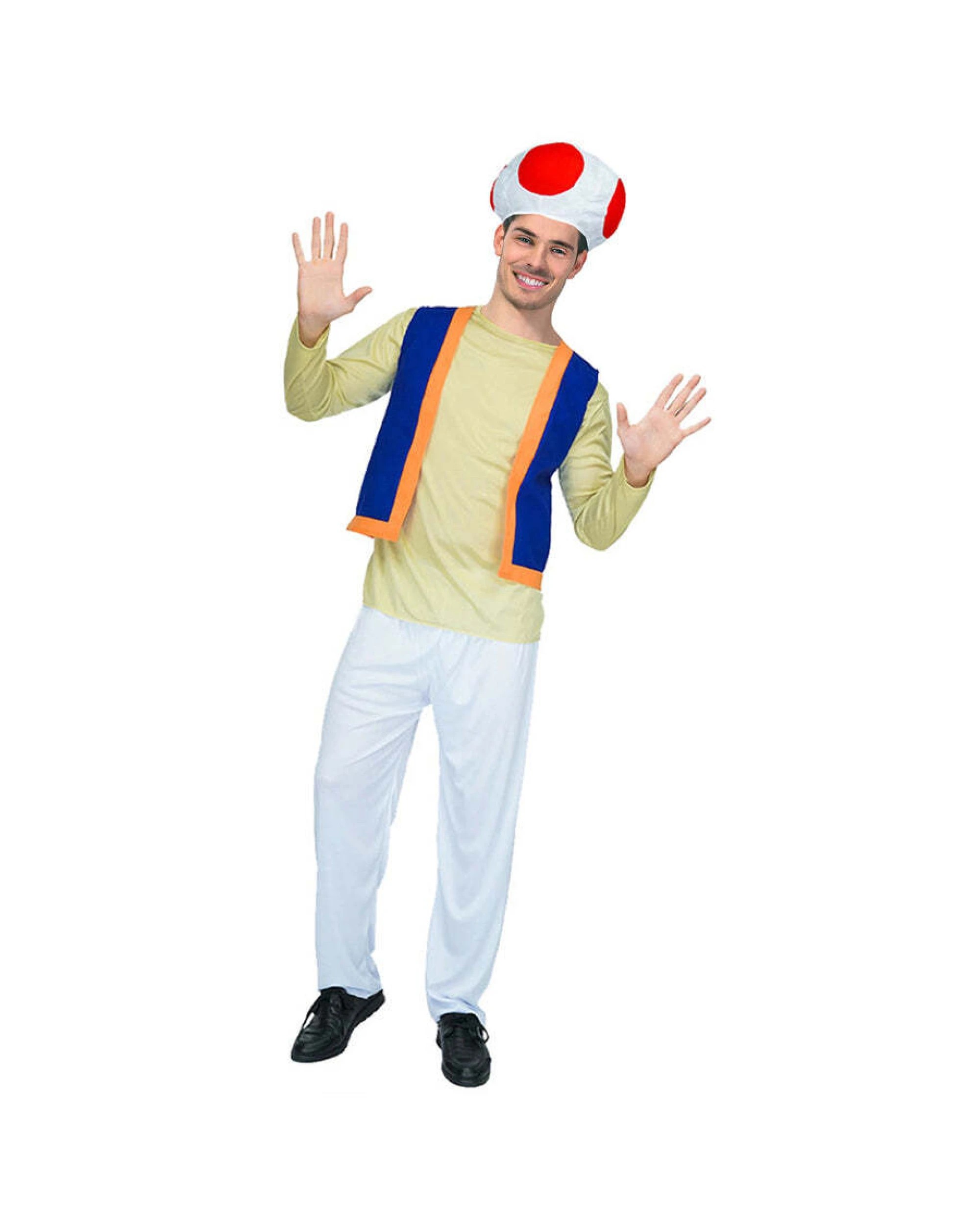 1 BR Costumes Men's Mushroom Toad Cosplay Costume for Gaming Events, 1 of 1