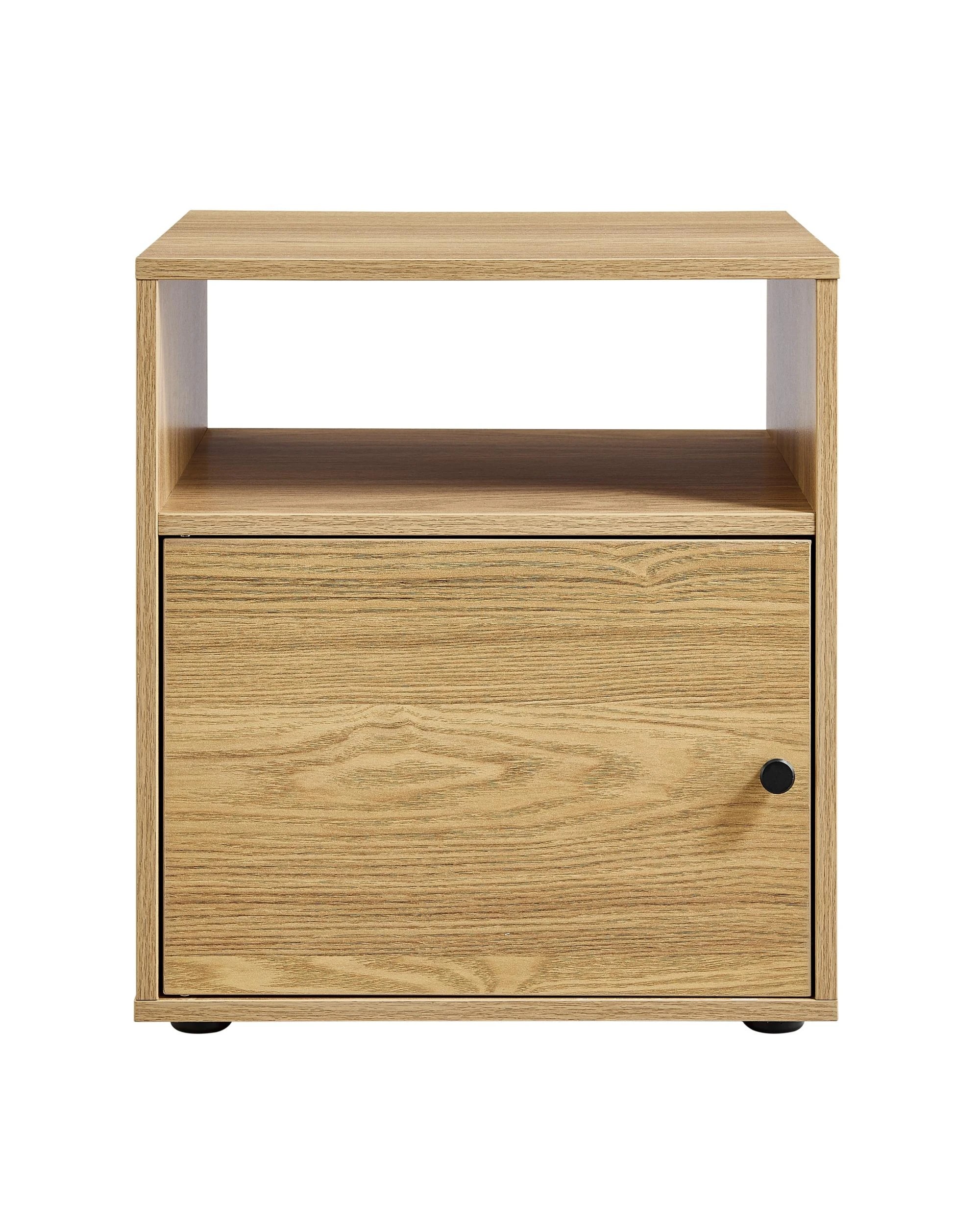 3 Kodu Bedside Unit Side Table 1 Door - Natural, 3 of 6