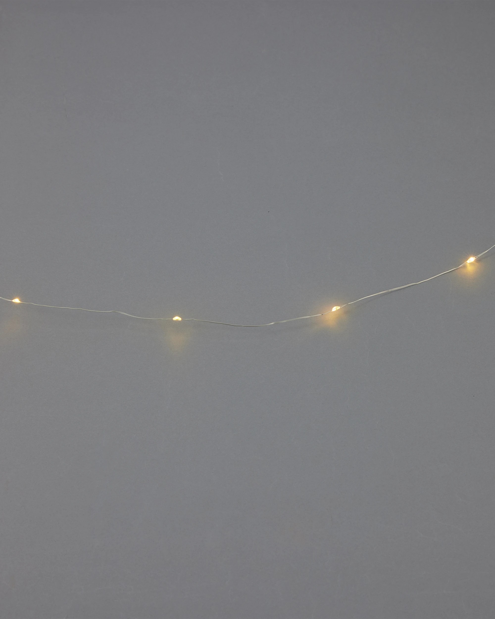 1 51 LED Silver Wire String Lights, 1 of 6
