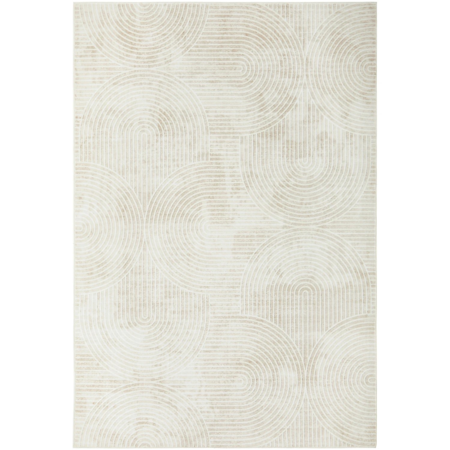 2 Common Ground Rugs Vitality Byron Machine Washable 270x180cm - Large Floor Rug - Natural, 2 of 8