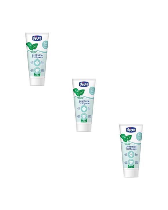 Chicco 3pc Nursing Kids Children Toothpaste Mild Specially Formulated 50ml - Multi
