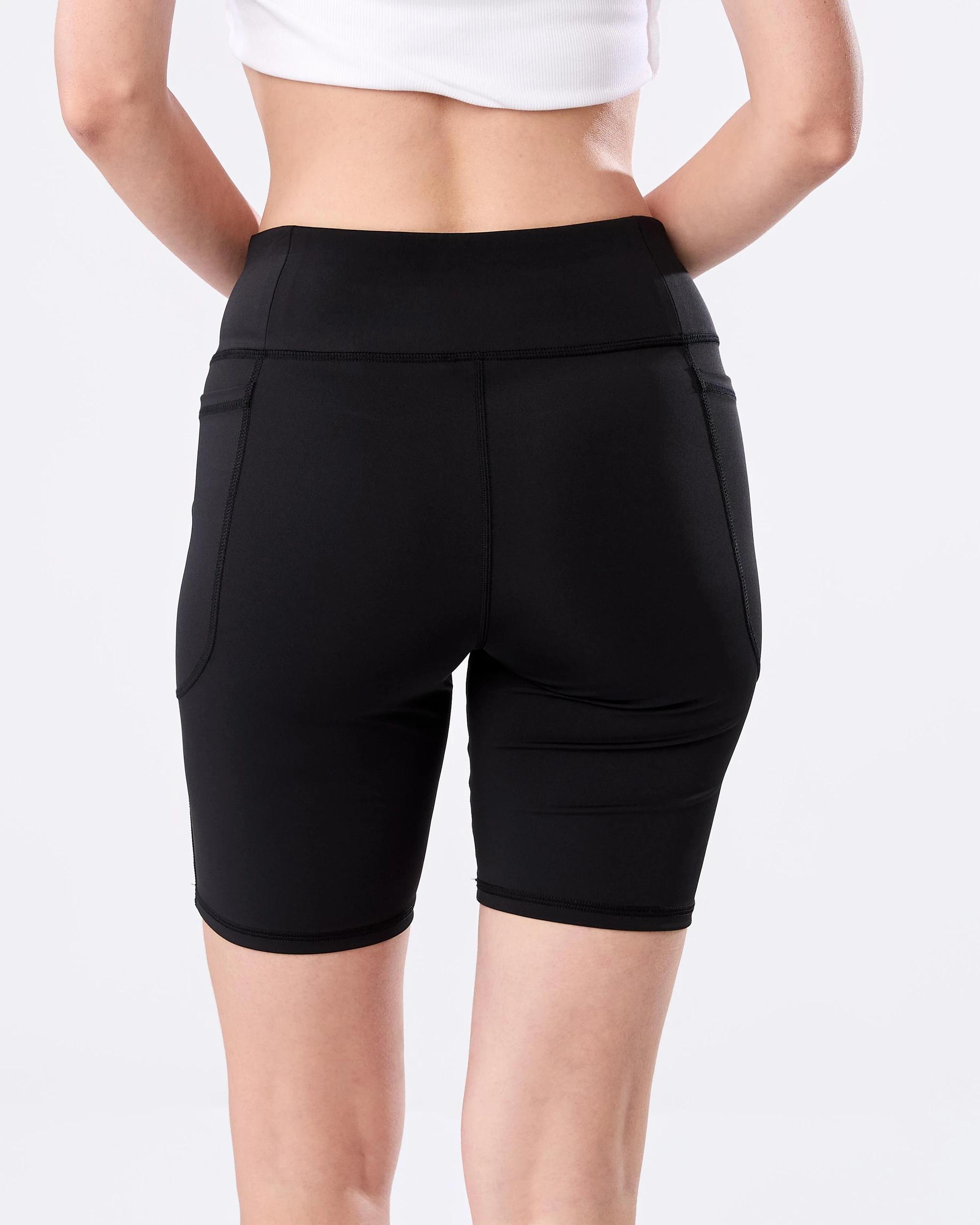 3 Active Womens Bike Shorts Black, 3 of 5