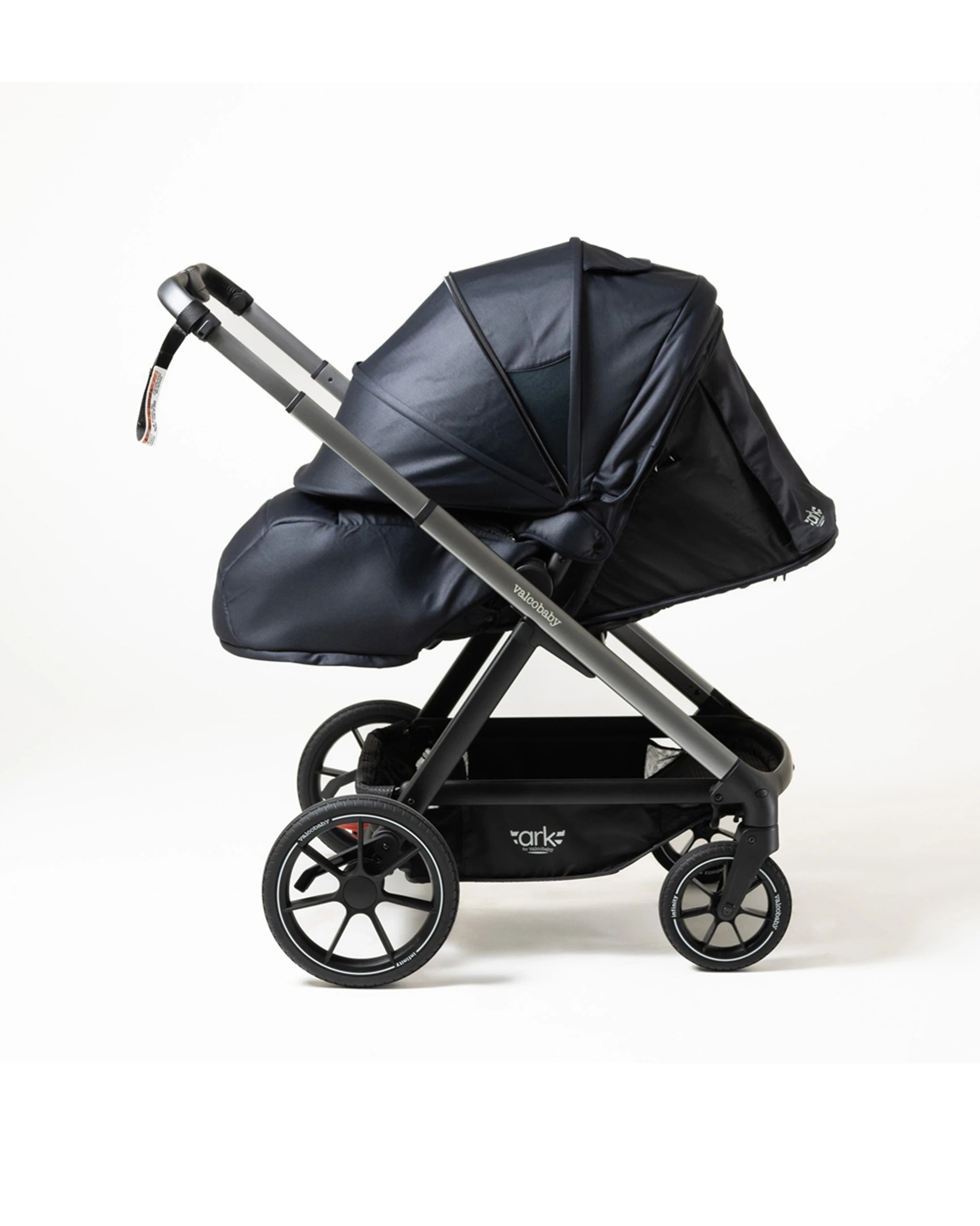 2 Valcobaby Ark Stroller Pram With Infinity Frame Onyx - Black, 2 of 7