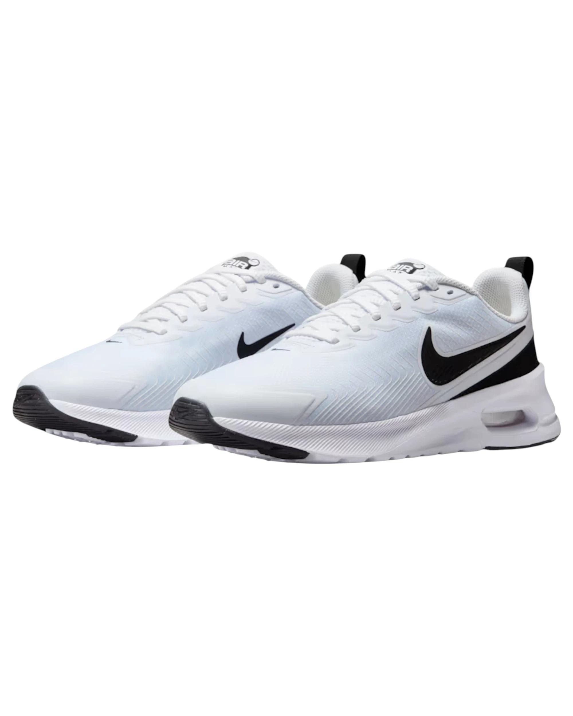 5 Nike Mens Air Max Nuaxis Athletic Shoes WHITE/BLACK, 5 of 8