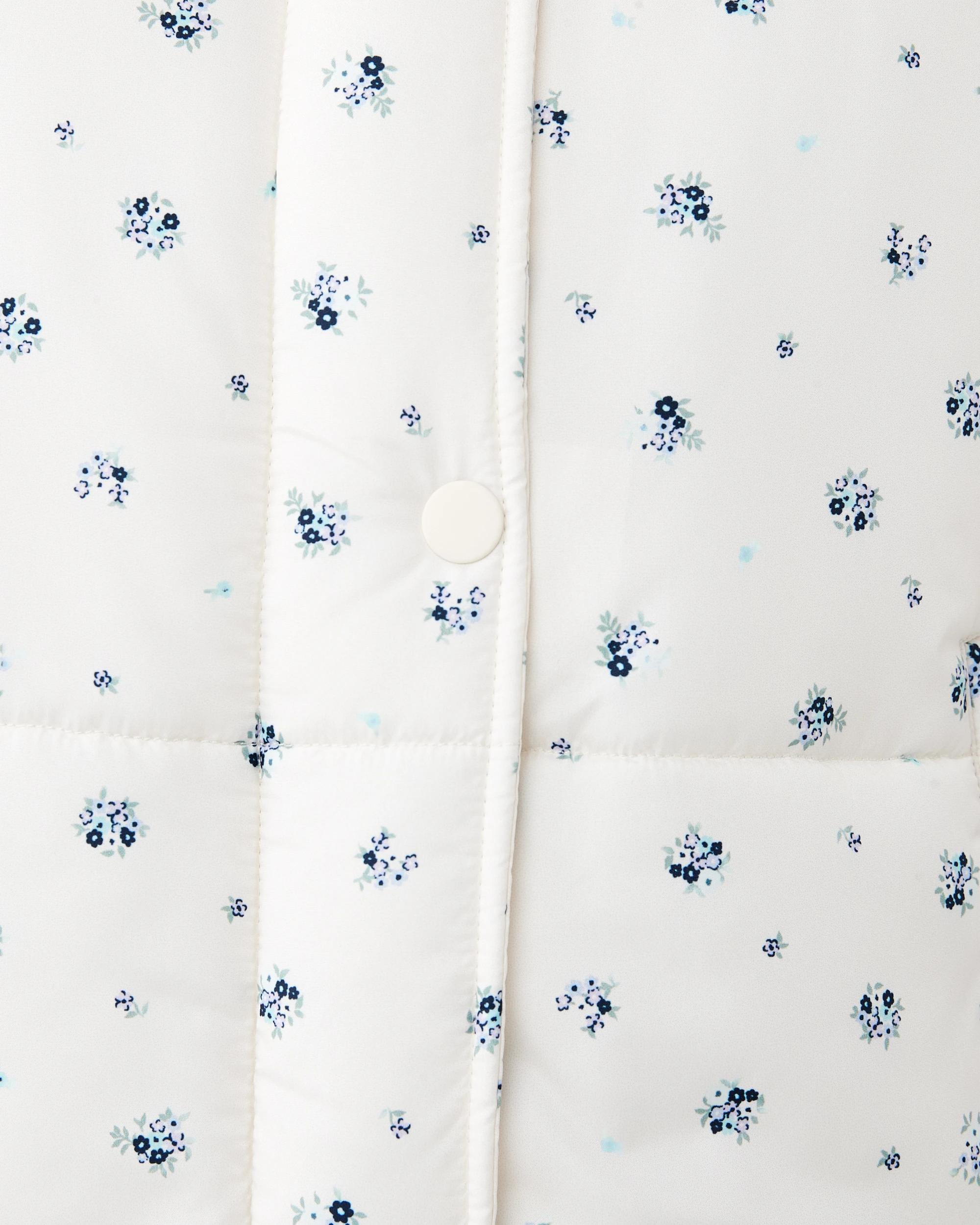 6 Oversized Puffer Jacket Bge Floral, 6 of 10